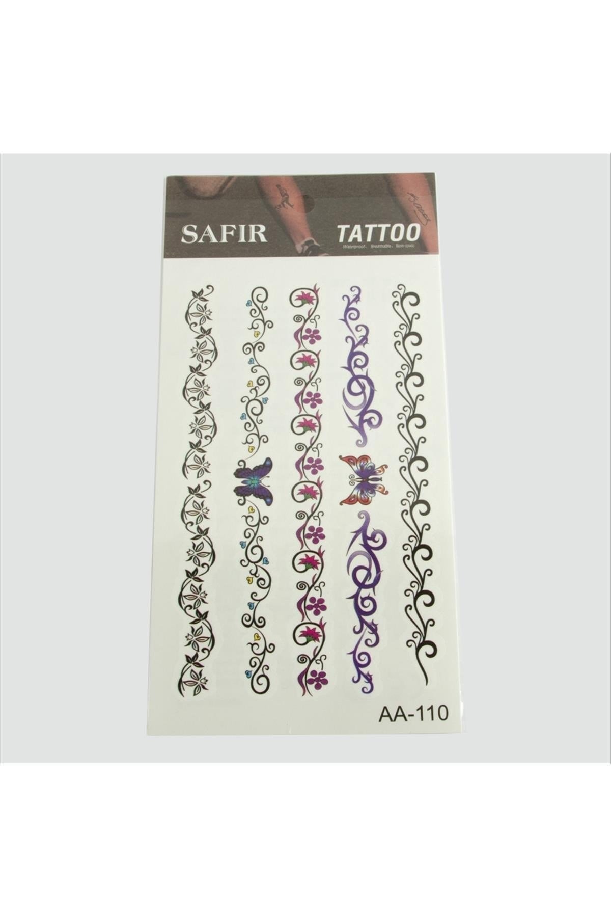 Çiçek Tattoo Dövme Sticker