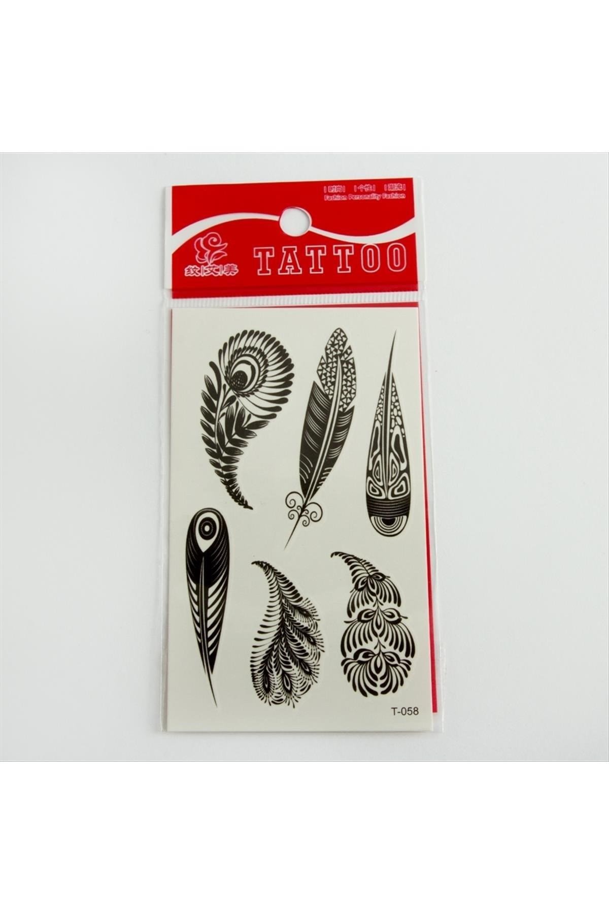 Çini Desenli Tattoo Dövme Sticker Küçük