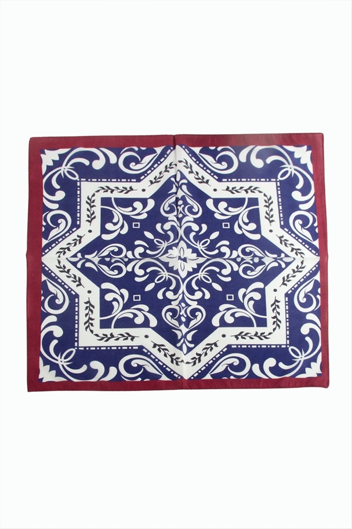Çini Desenli Zr Şifon Fular 50*50 cm