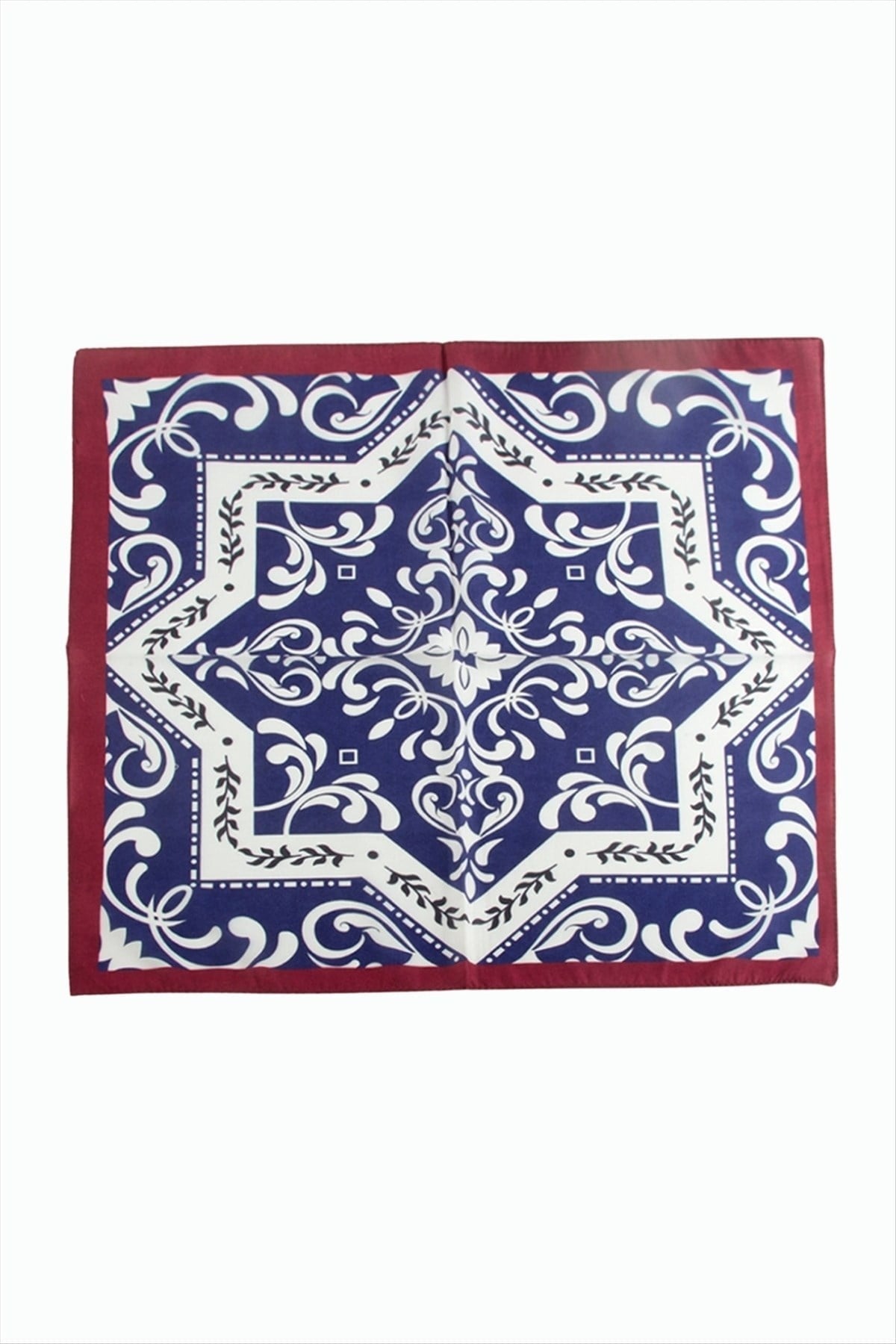 Çini Desenli Zr Şifon Fular 50*50 cm