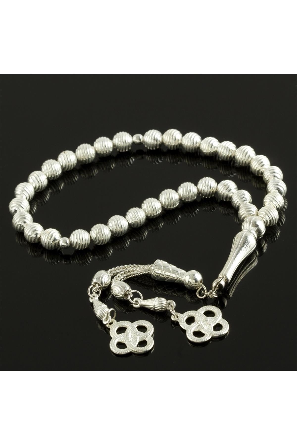 Çizgili Metal Tesbih 0,8 mm