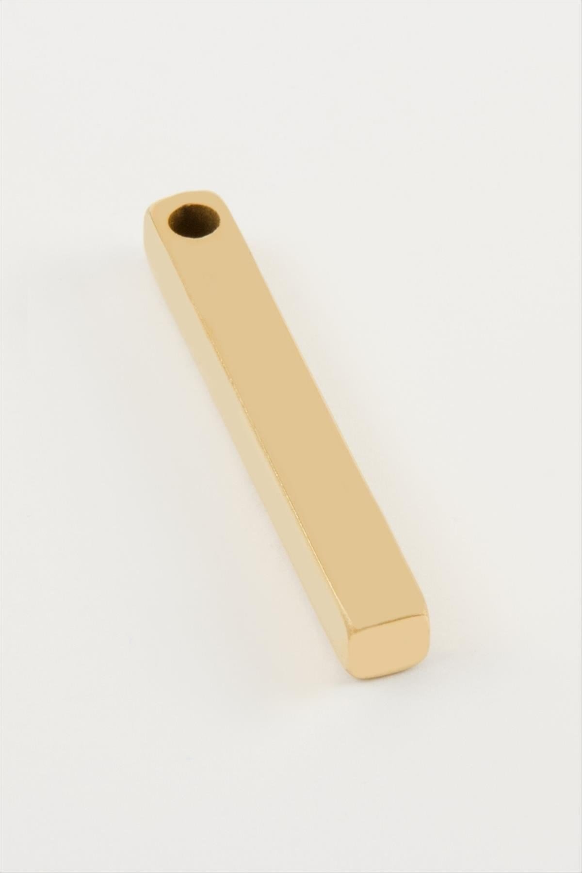 Çubuk İsim Yazılabilir Çelik Kolye Ucu 0,5*4 cm