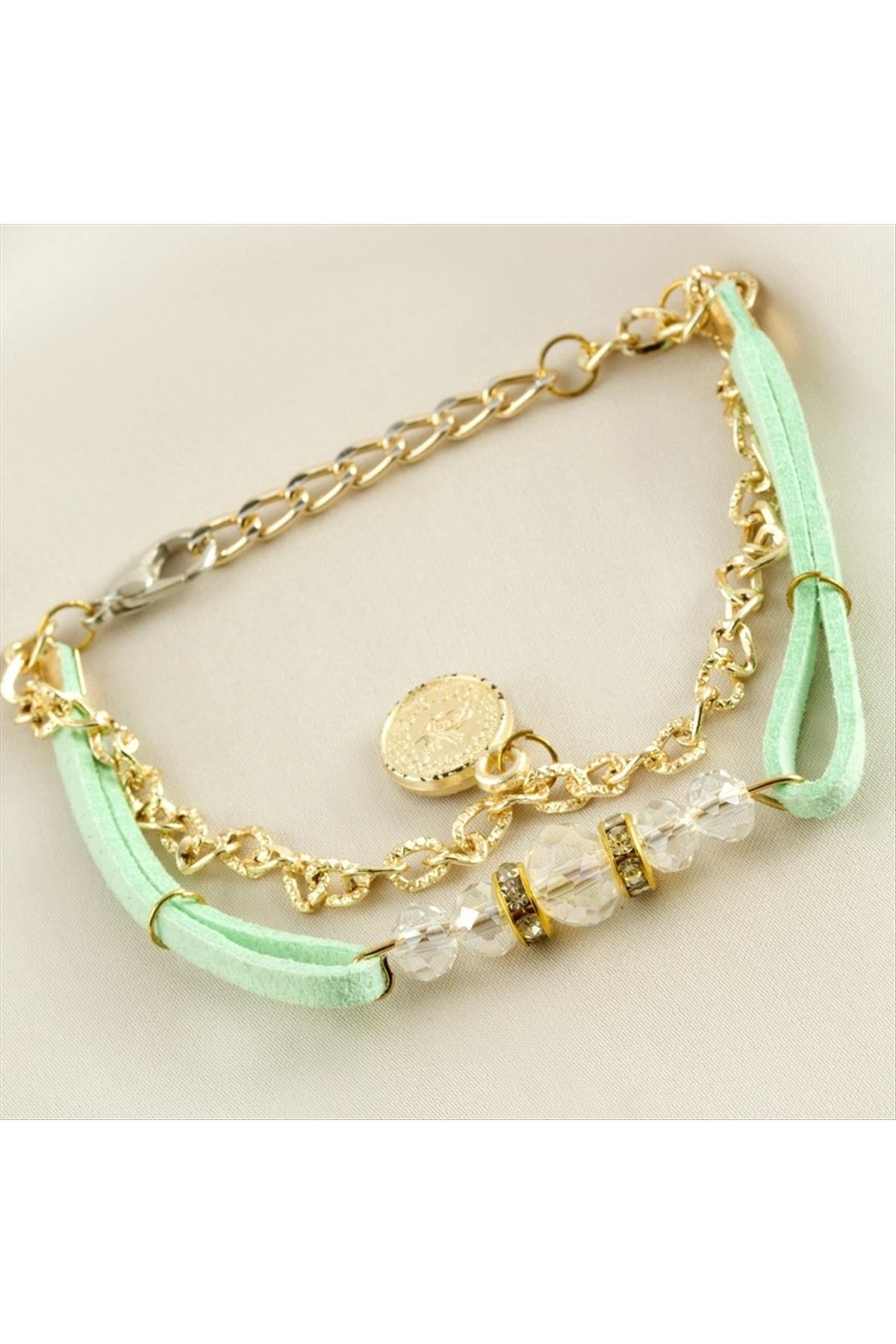 Deri Kristal Yeni Sezon Bileklik