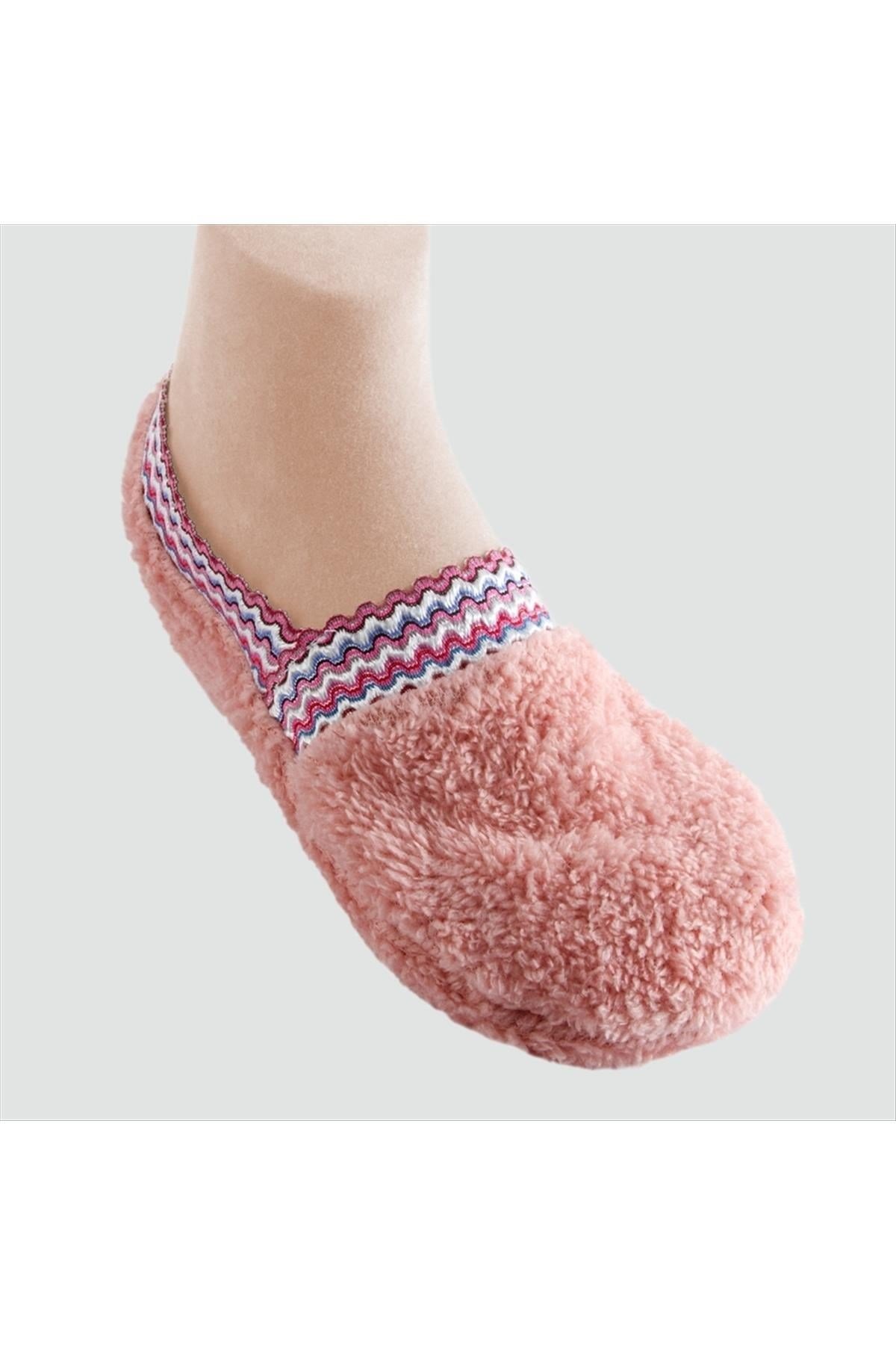 Düz Renkli Peluş  Babet 35-40