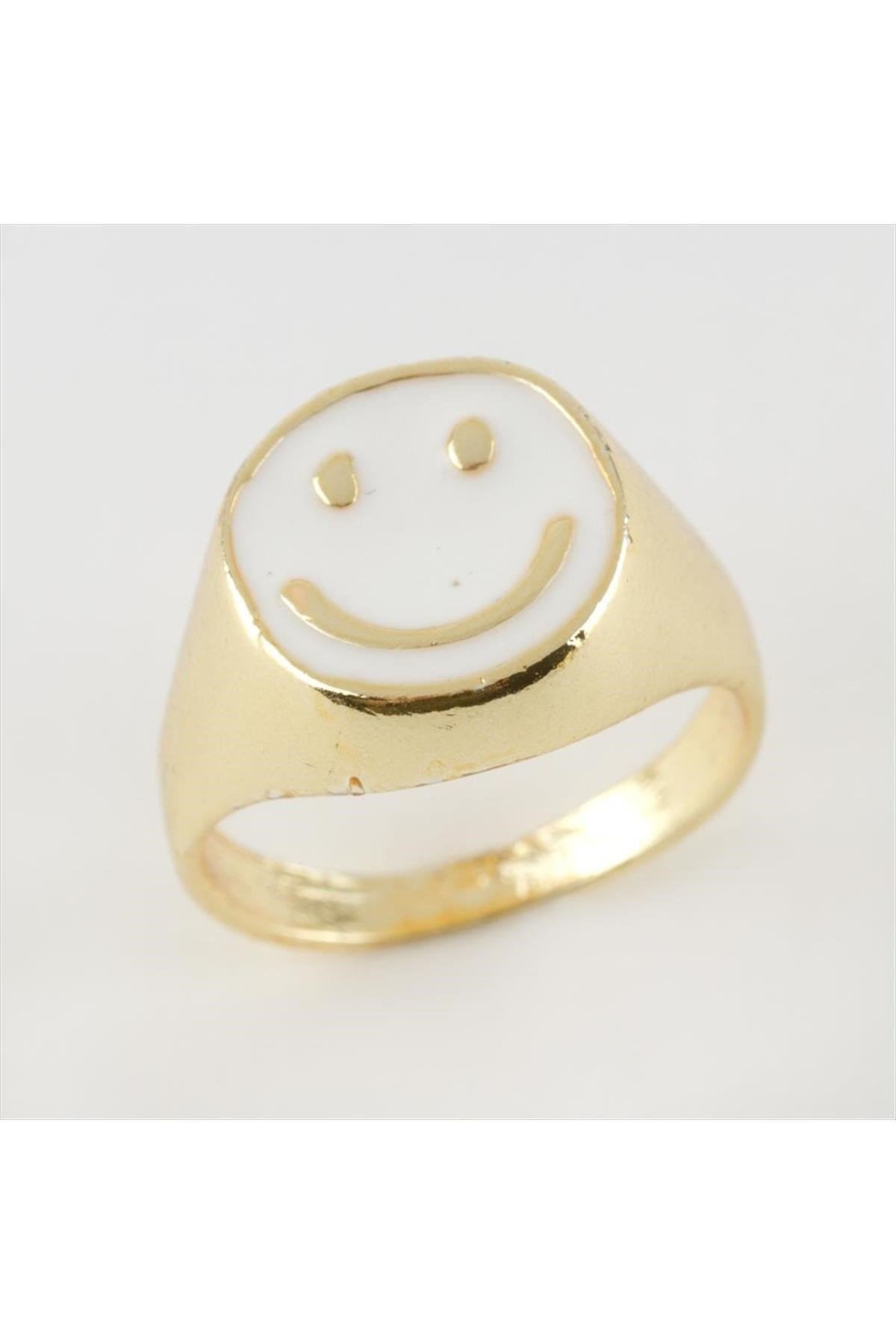Emoji Figürlü Mineli Yüzük