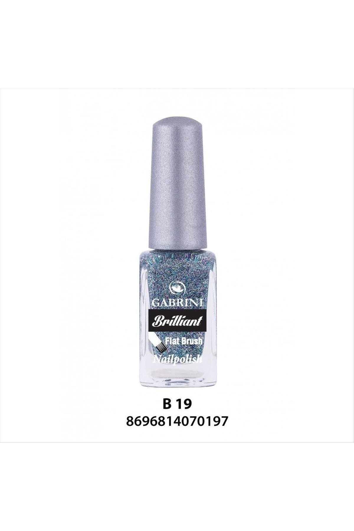 Gabrini Brilliant Flat Brush Oje (Simli Oje)