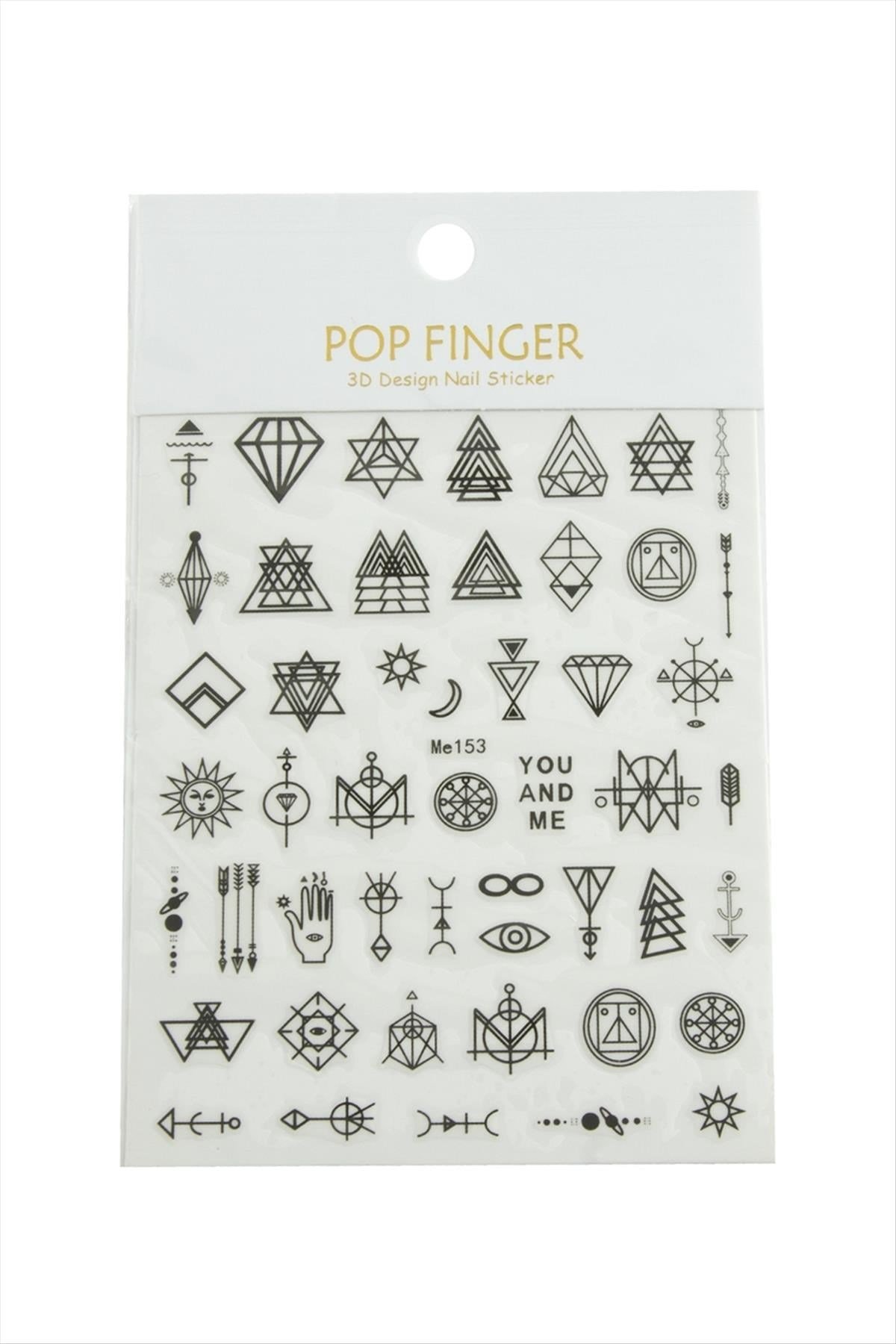Geometri Tattoo Dövme Sticker