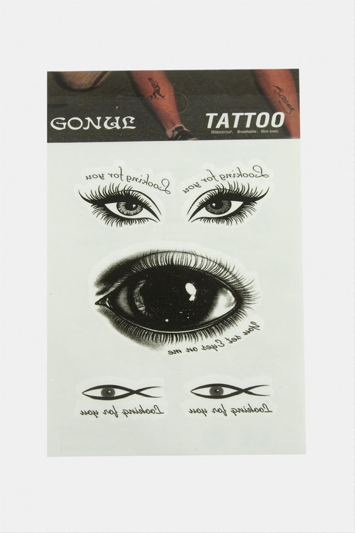 Göz Tattoo Dövme Sticker