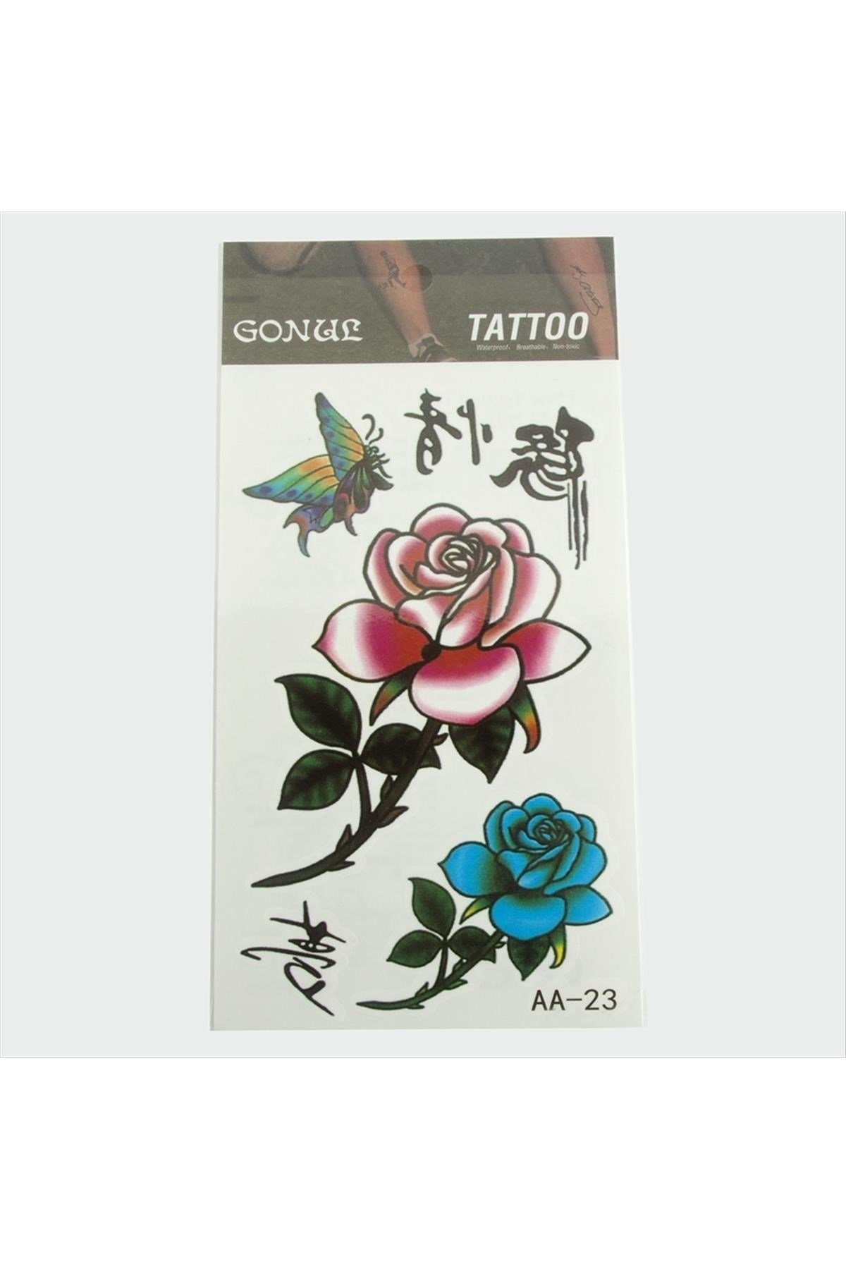 Gül Tattoo Dövme Sticker