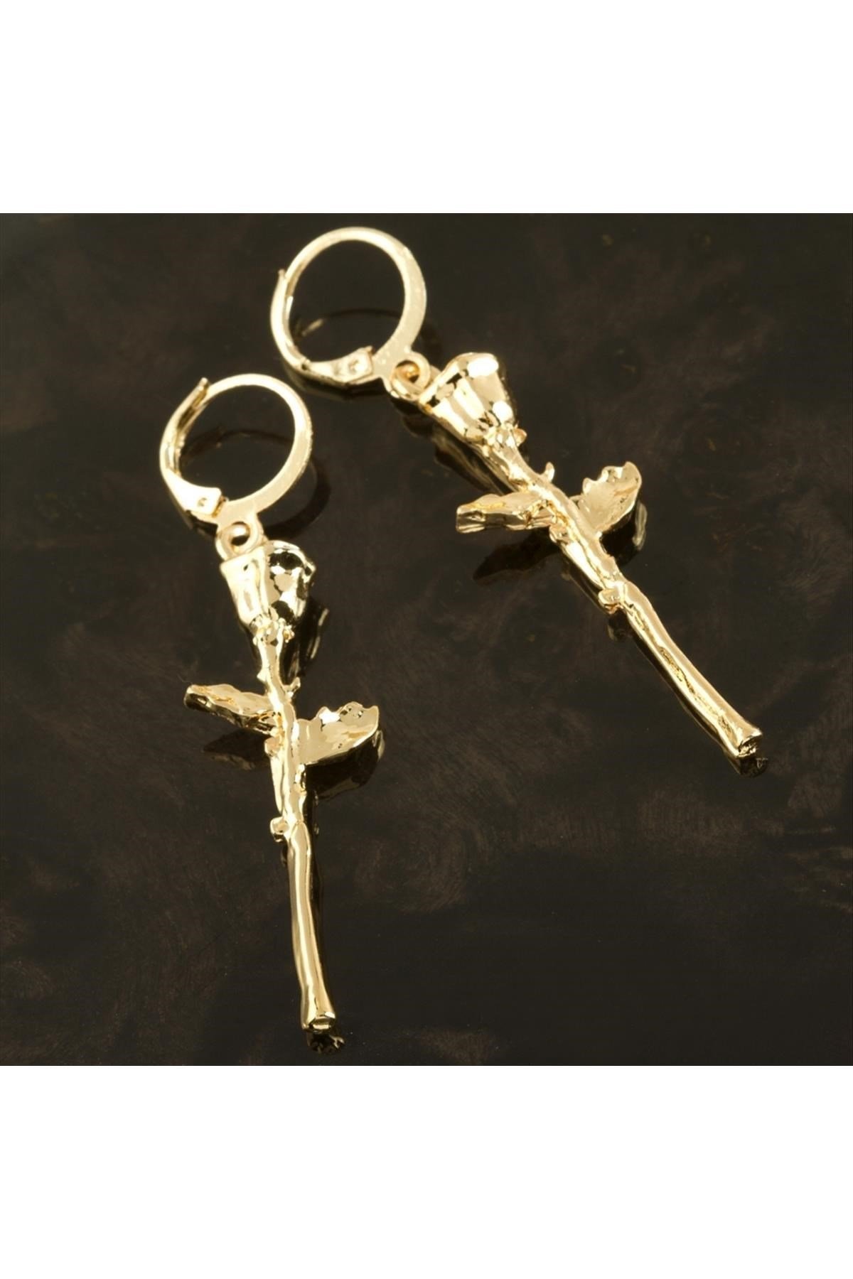 Gül Yeni Sezon Metal Küpe