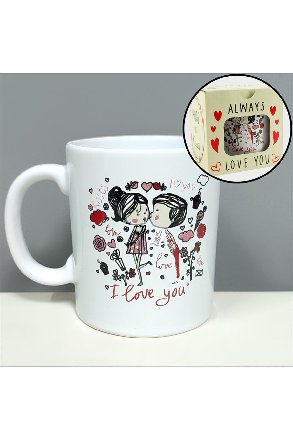 I Love You Çift Kupa Bardak