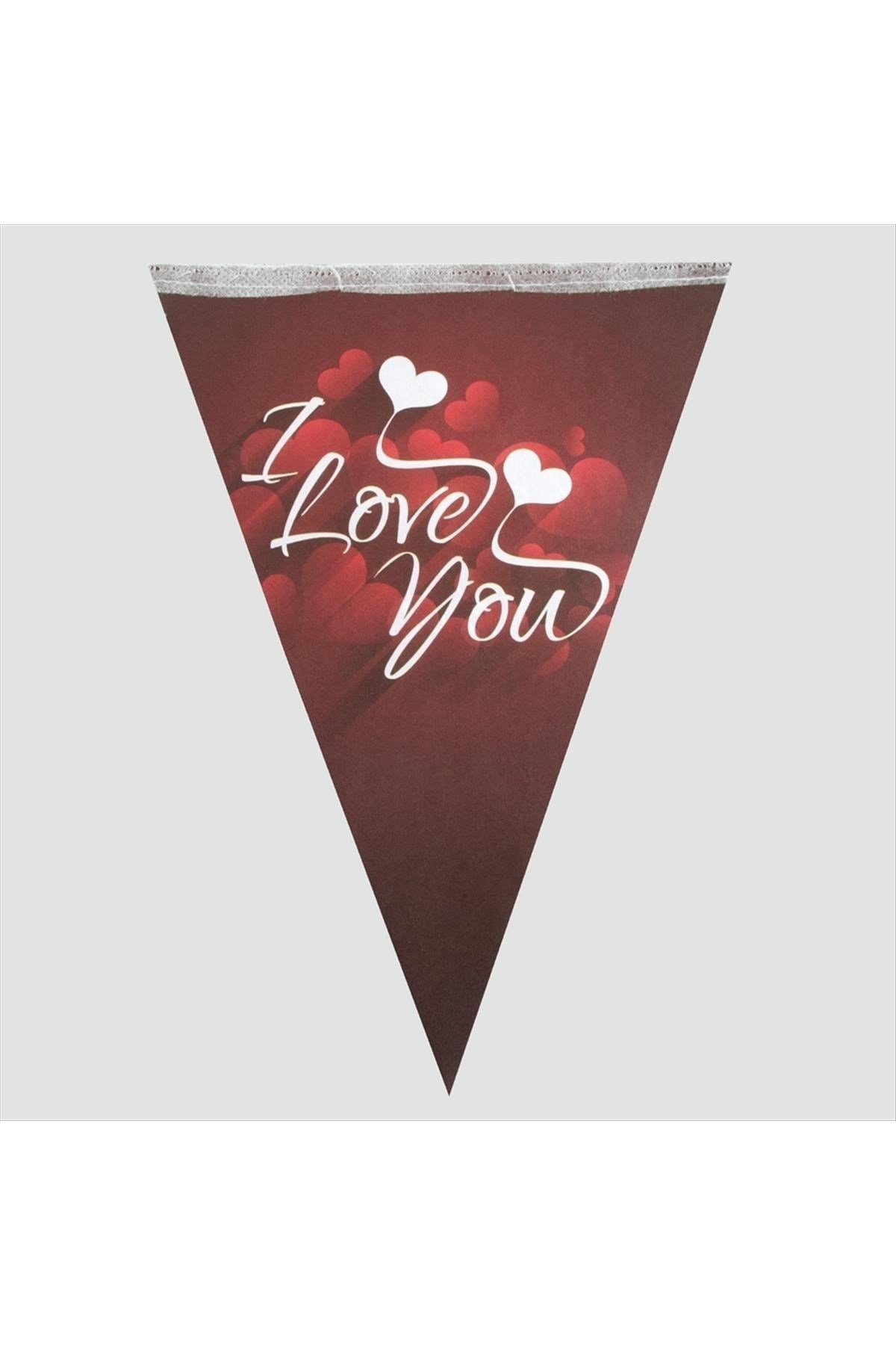 I Love You Üçgen Flama