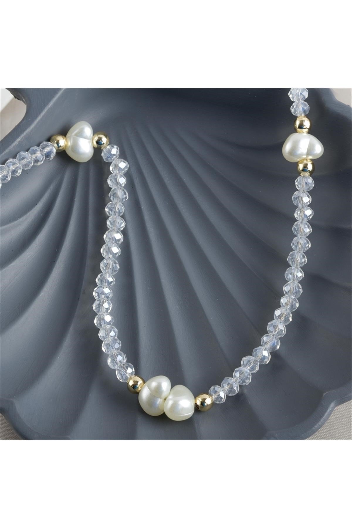 İnci Kristal Boncuk Kolye