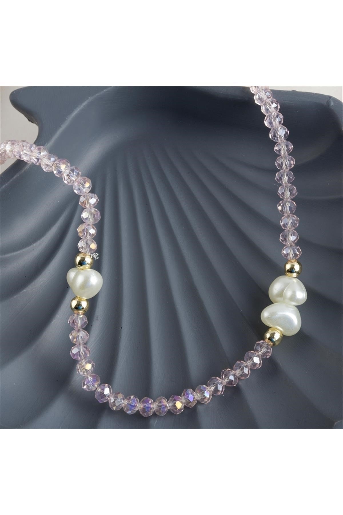 İnci Kristal Boncuk Kolye
