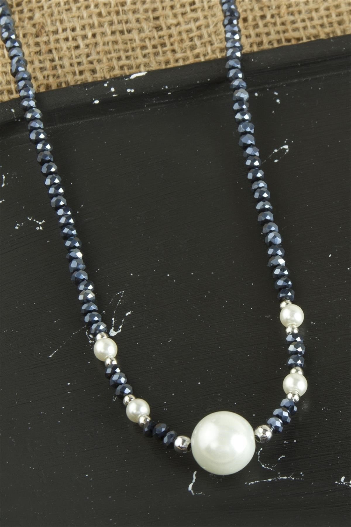 İnci Kristal Kolye