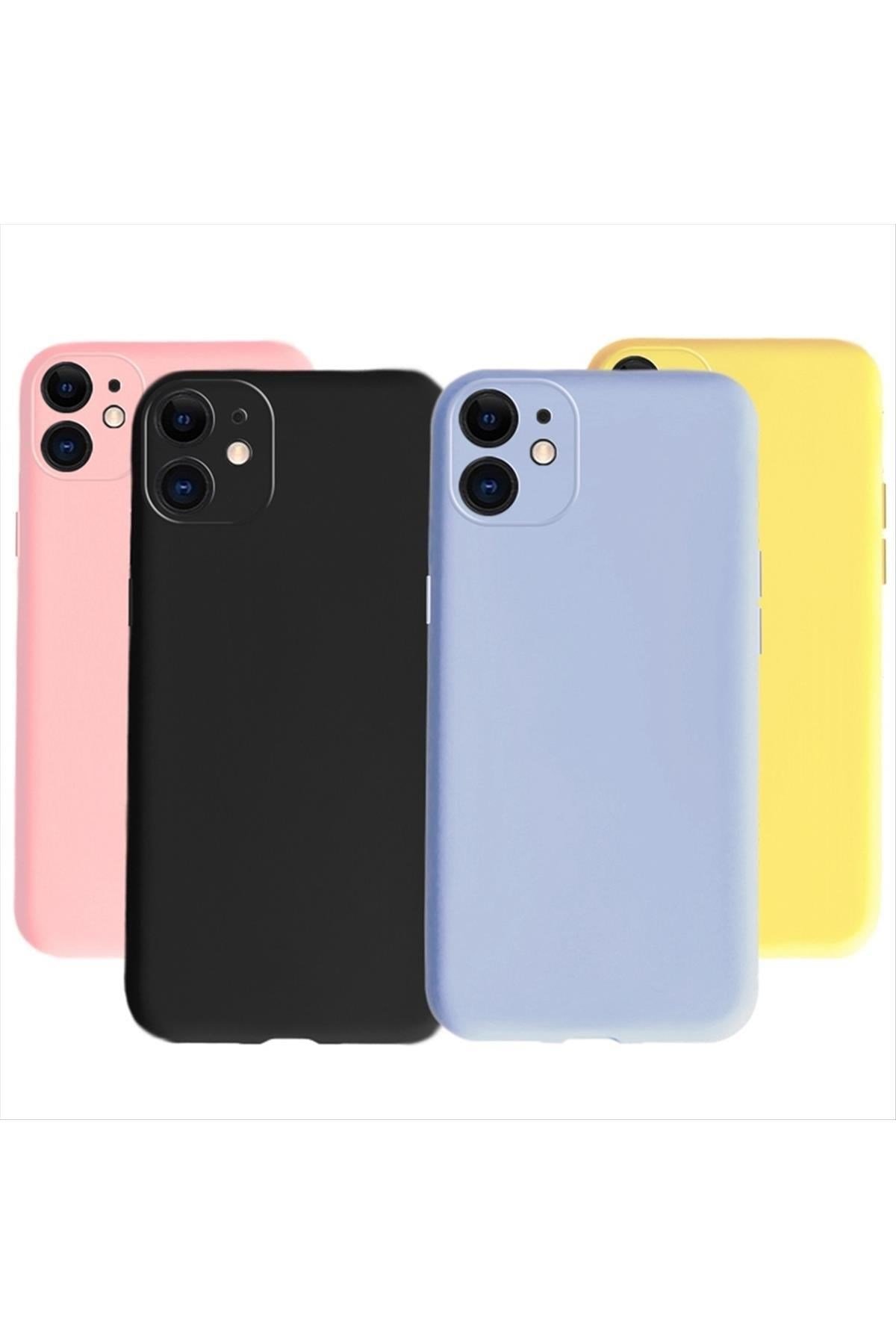 iPhone 11 Kadife Kaplı Lüx Lansman Silikon Kılıf
