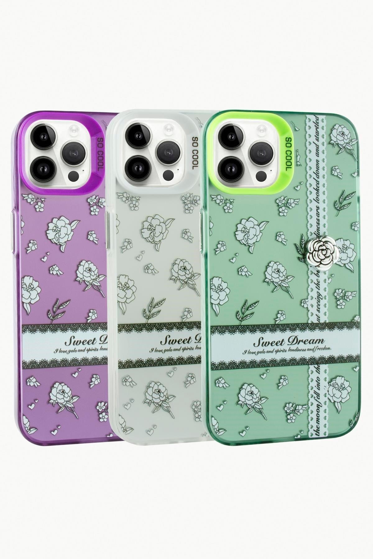 iPhone 12 / 12 Pro Gül Lüx Sweet Silikon Kılıf