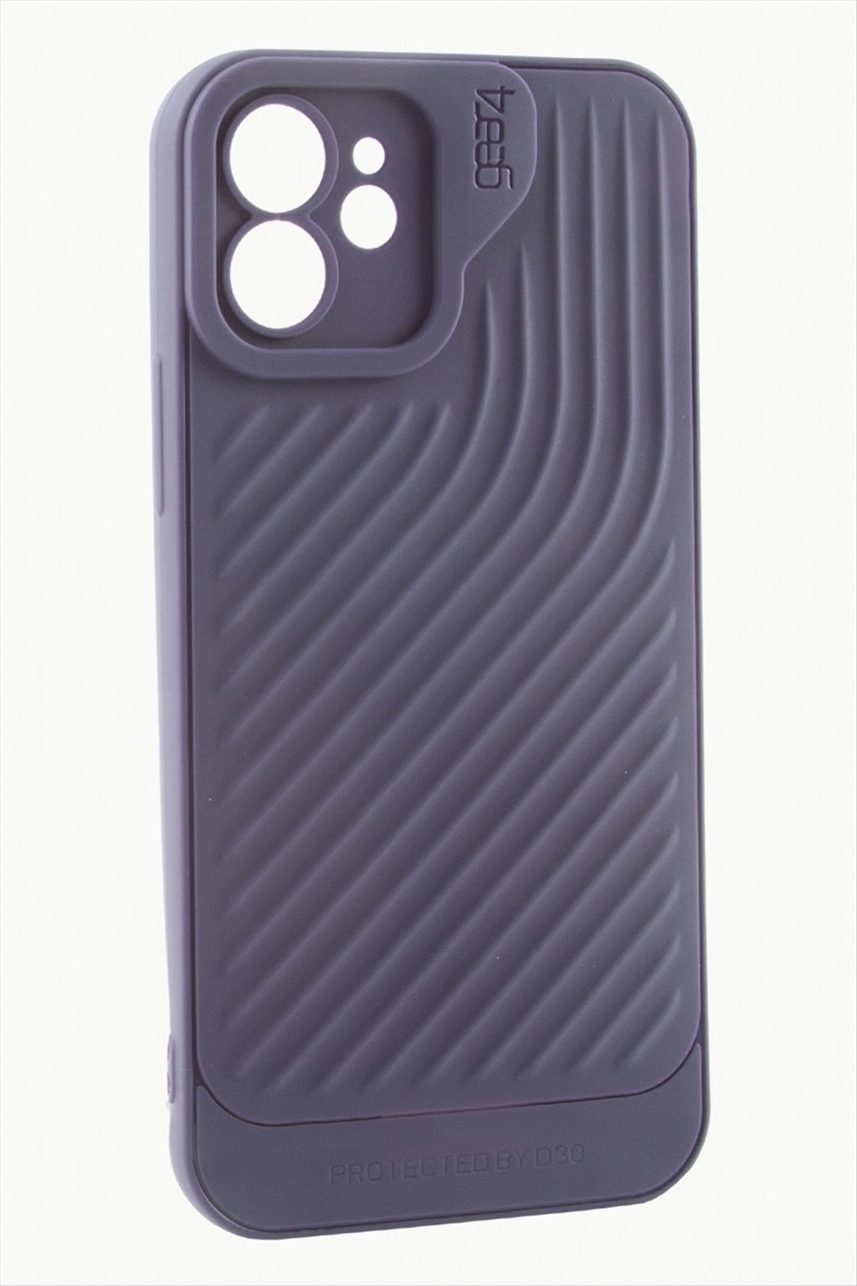 iPhone 12 6.1 Çizgili Lüx Gear Silikon Kılıf
