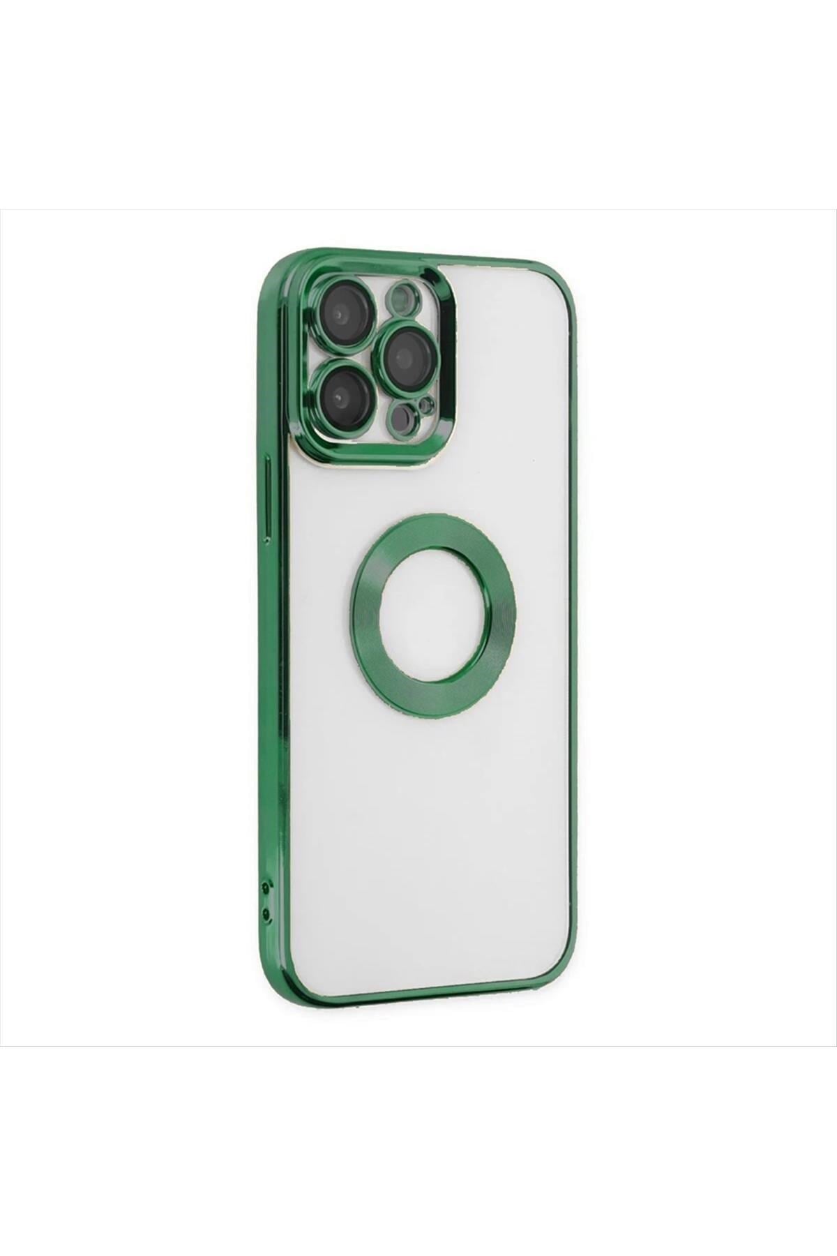 iPhone 12 Pro Max Lüx Lensli Lazer Silikon Kılıf (Kamera Korumalı)