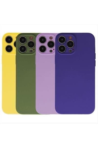 iPhone 13 Pro Max Kadife Kaplı Lüx Lansman Silikon Kılıf