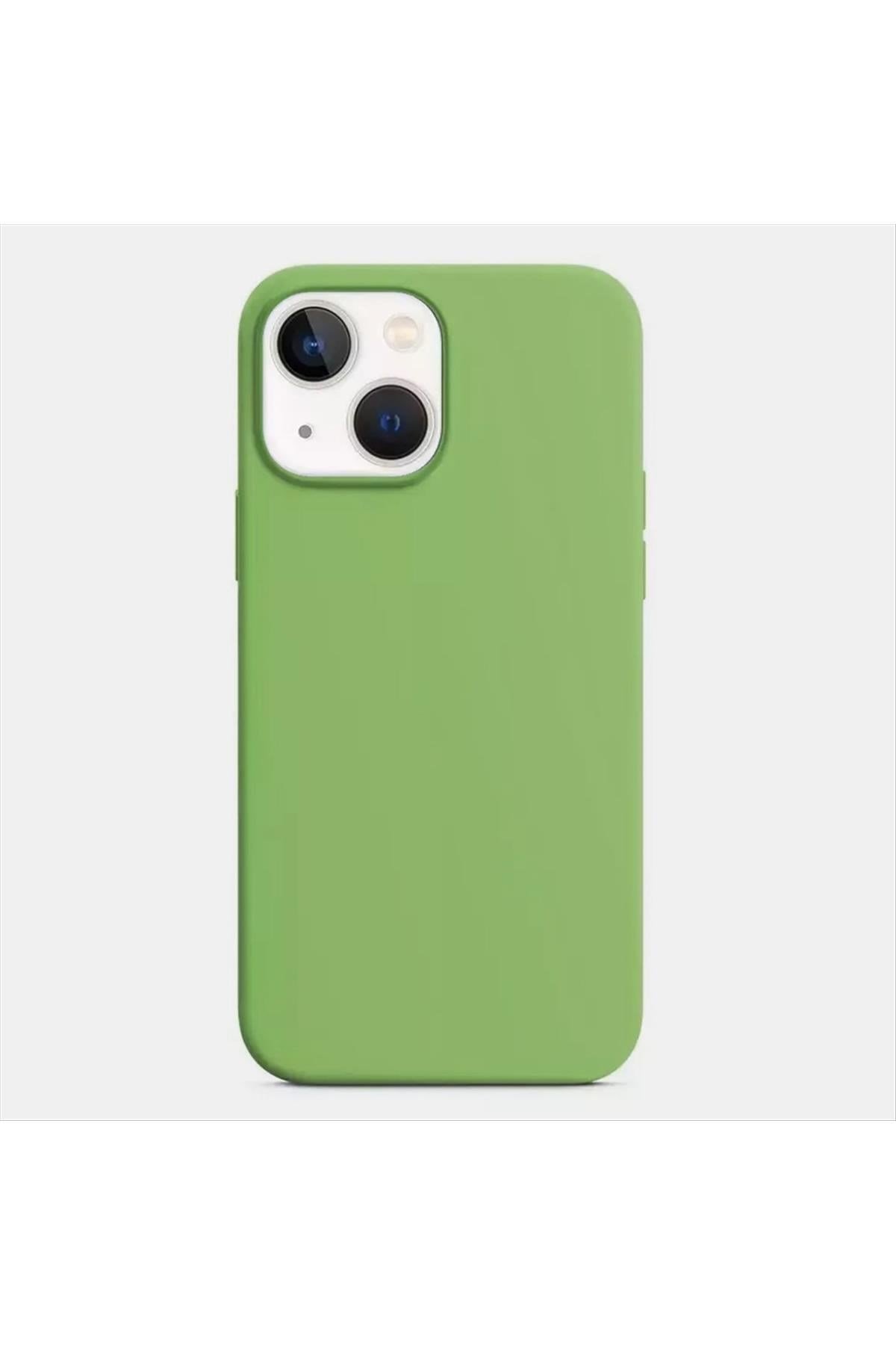 iPhone 14 Kadife Kaplı Lüx Lansman Silikon Kılıf