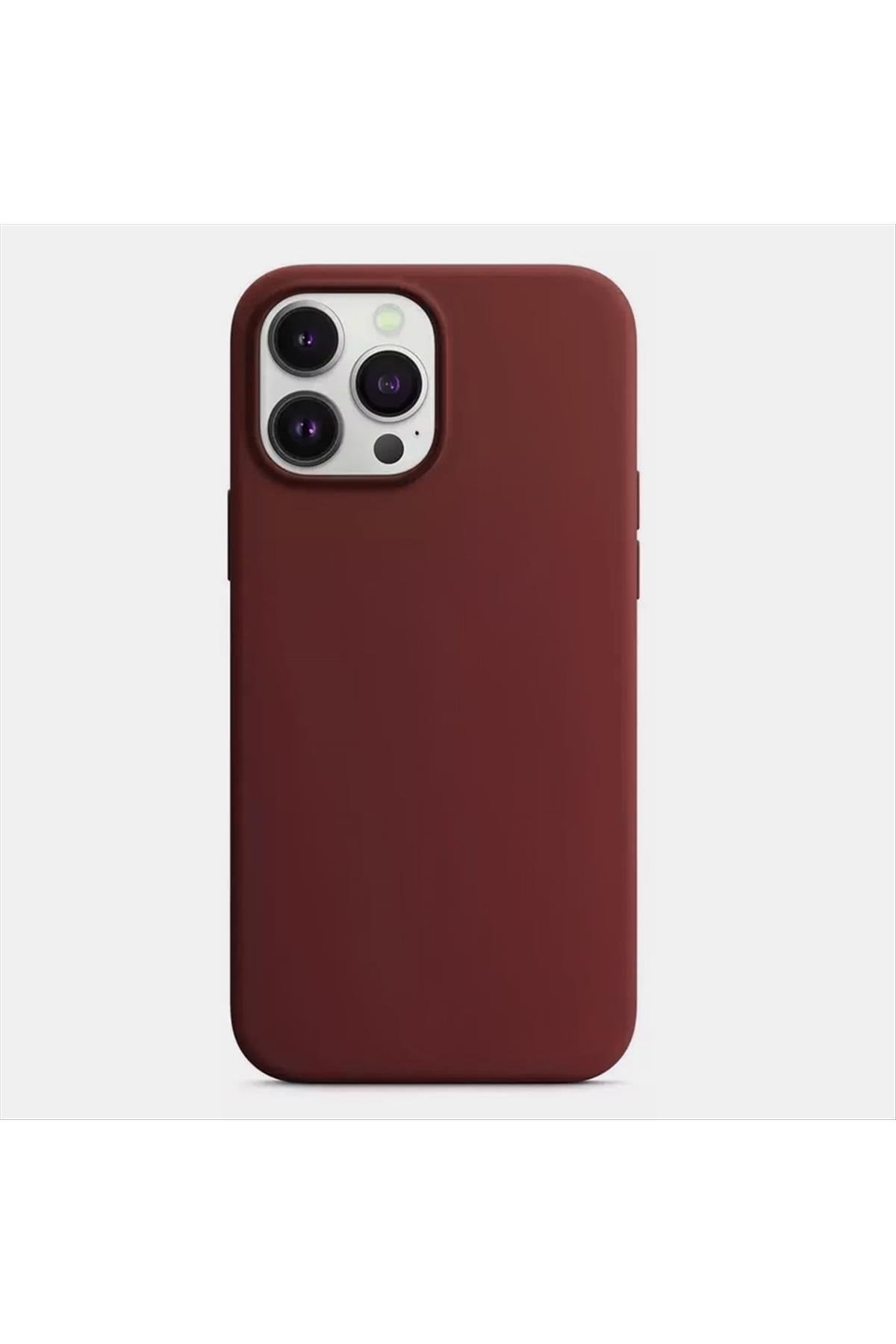iPhone 14 Pro Kadife Kaplı Lüx Lansman Silikon Kılıf
