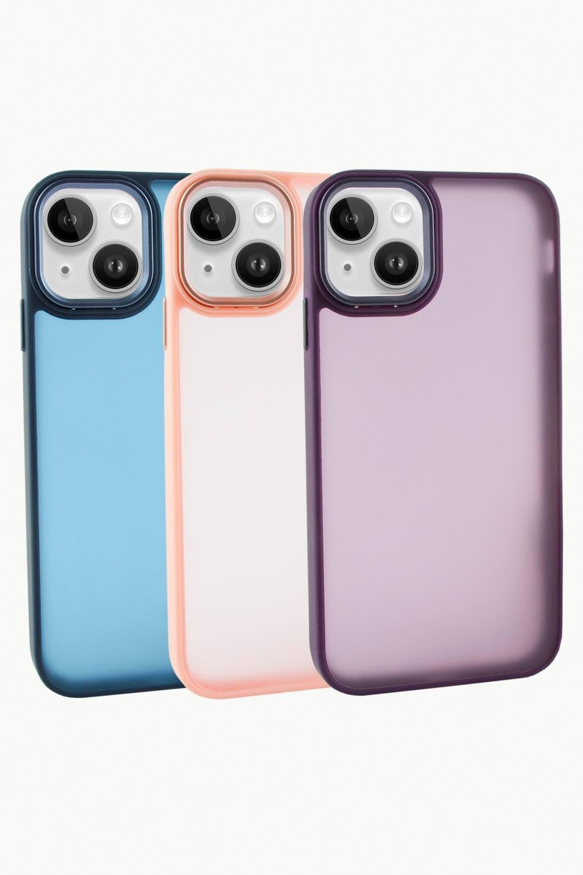 iPhone 14 Renkli Lüx Newxu Silikon Kılıf
