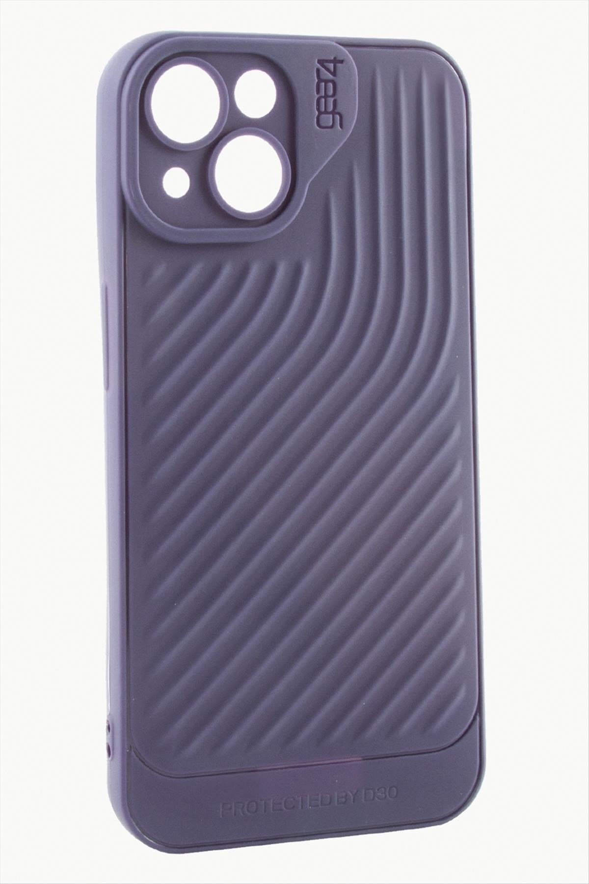 iPhone 15 6.1 Çizgili Lüx Gear Silikon Kılıf