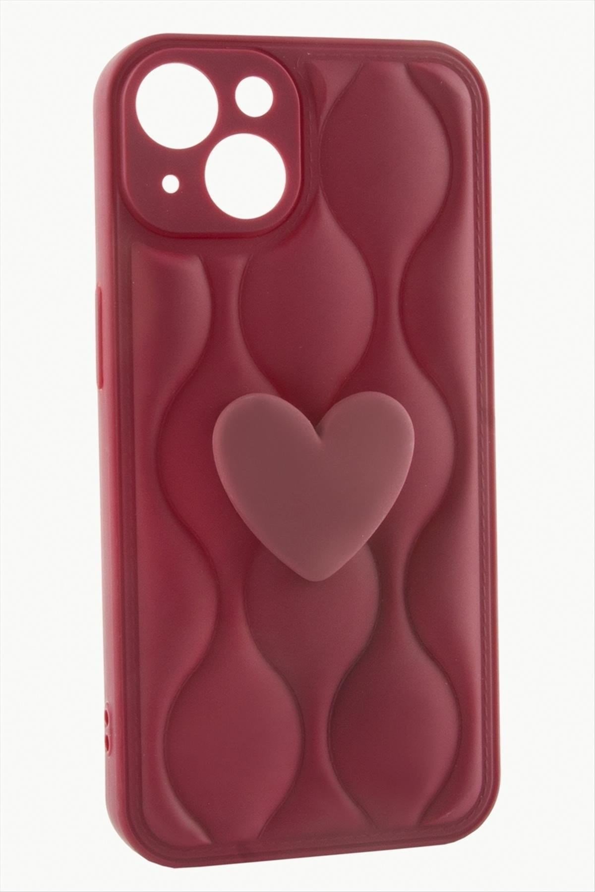 iPhone 15 Kalpli Lüx Silikon Kılıf