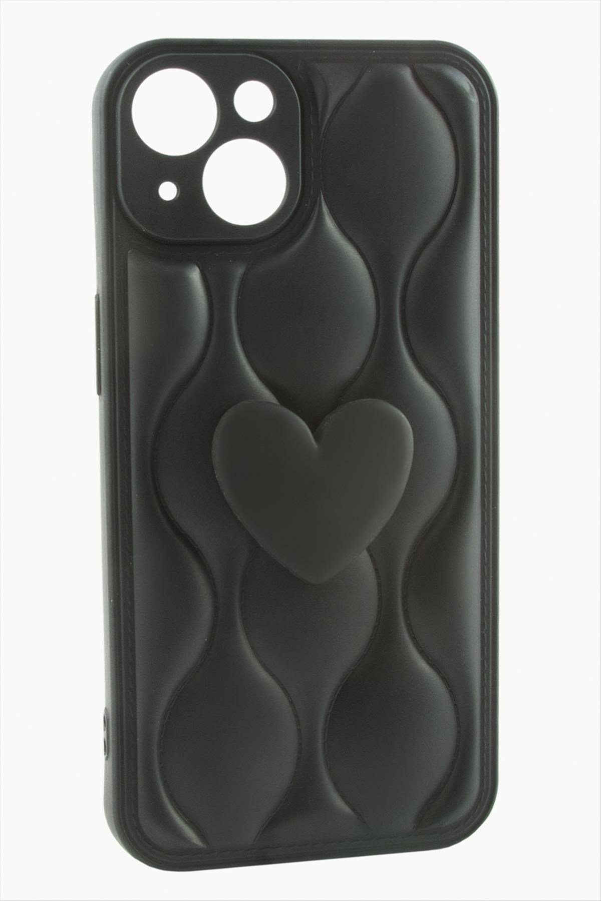 iPhone 15 Kalpli Lüx Silikon Kılıf
