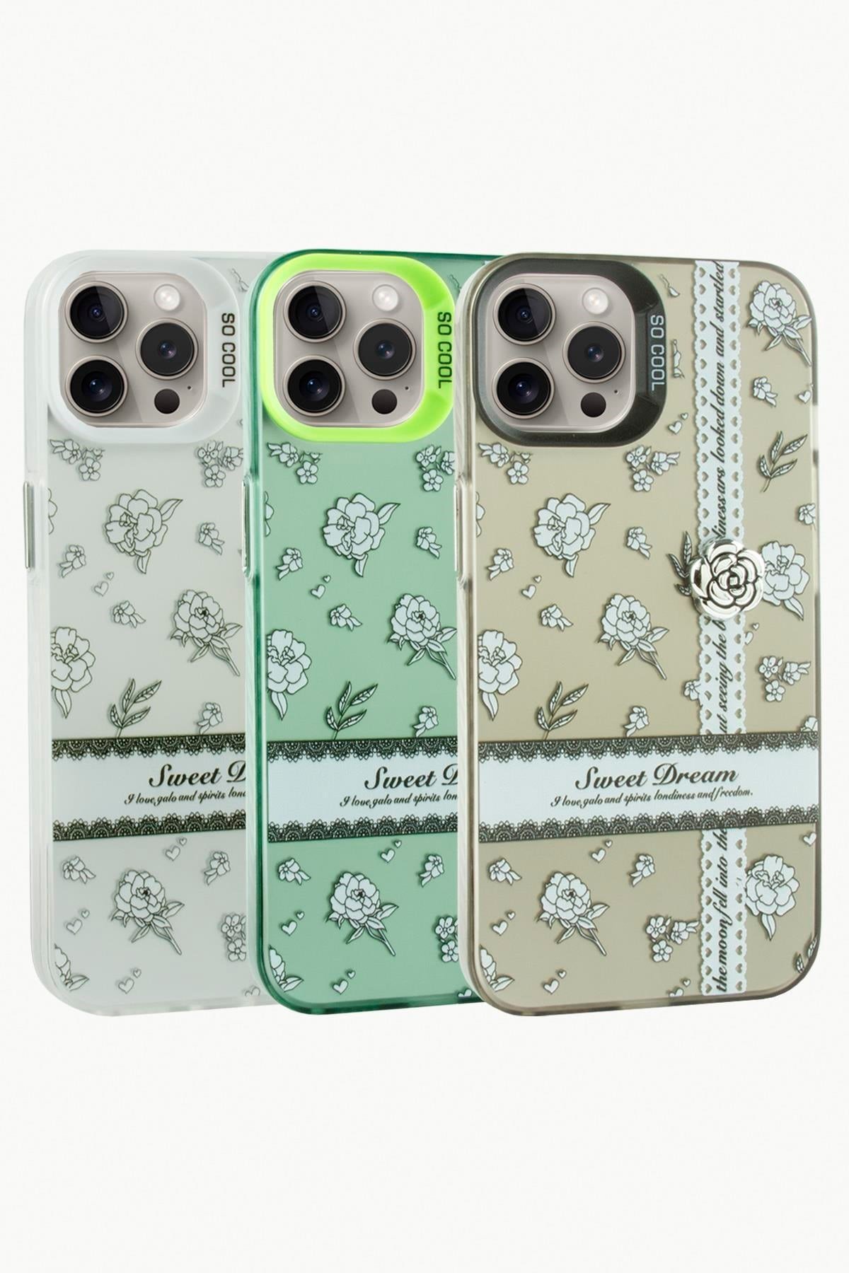iPhone 15 Pro Max Gül Lüx Sweet Silikon Kılıf