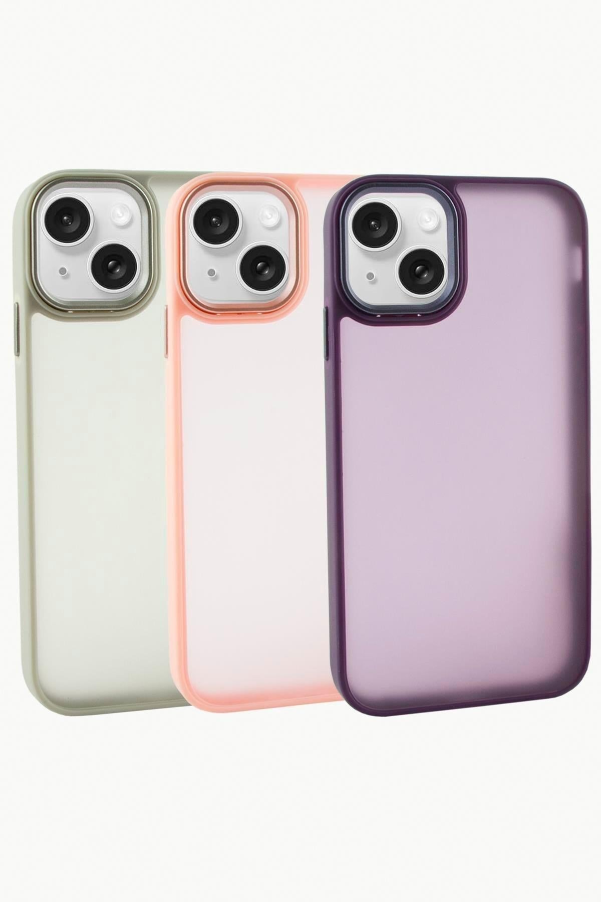 iPhone 15 Renkli Lüx Newxu Silikon Kılıf