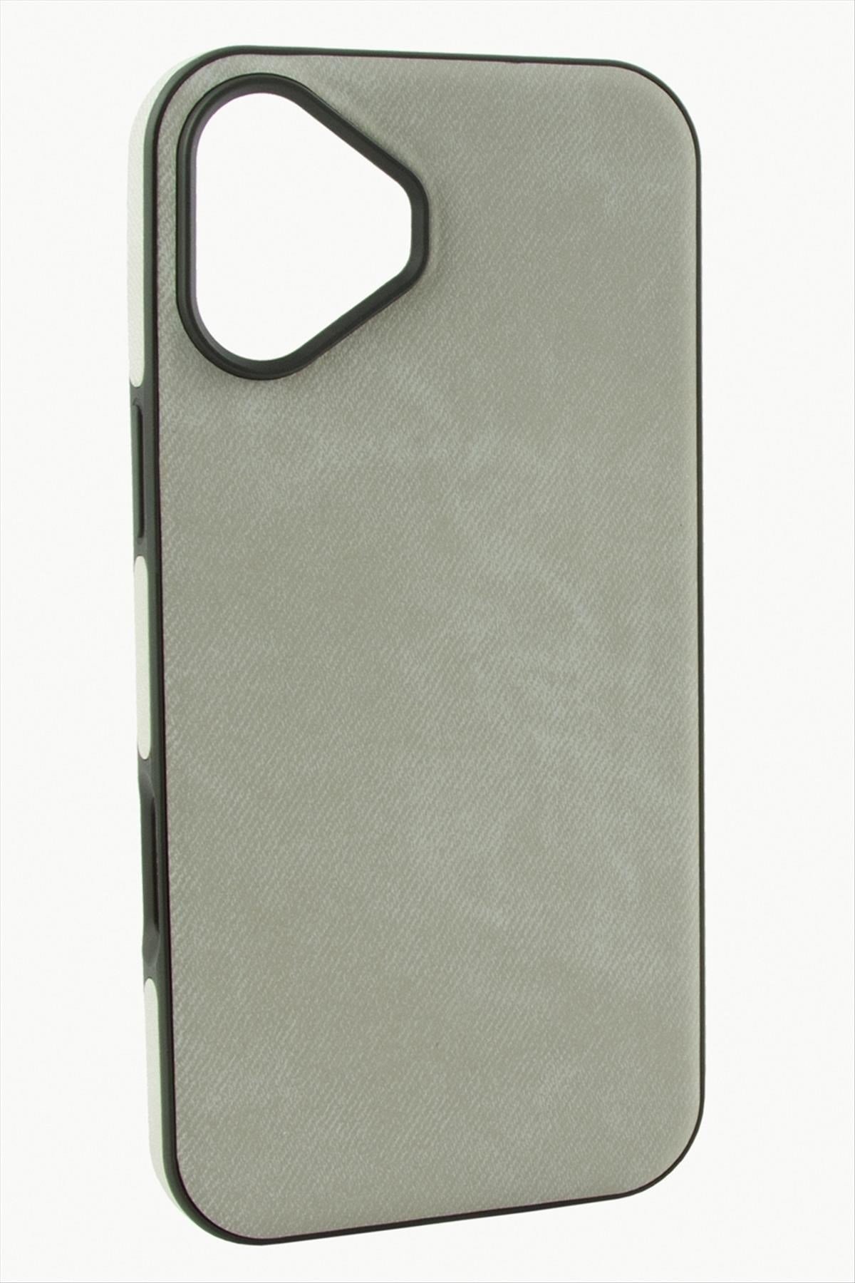 iPhone 16 Nubuk Lüx Velvet Silikon Kılıf