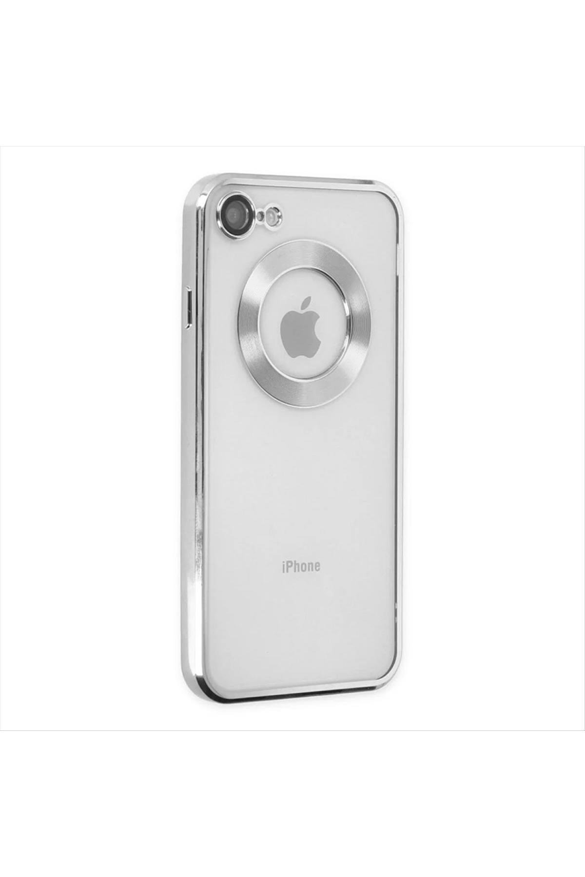 iPhone 7/8 SE Lüx Lensli Lazer Silikon Kılıf (Kamera Korumalı)