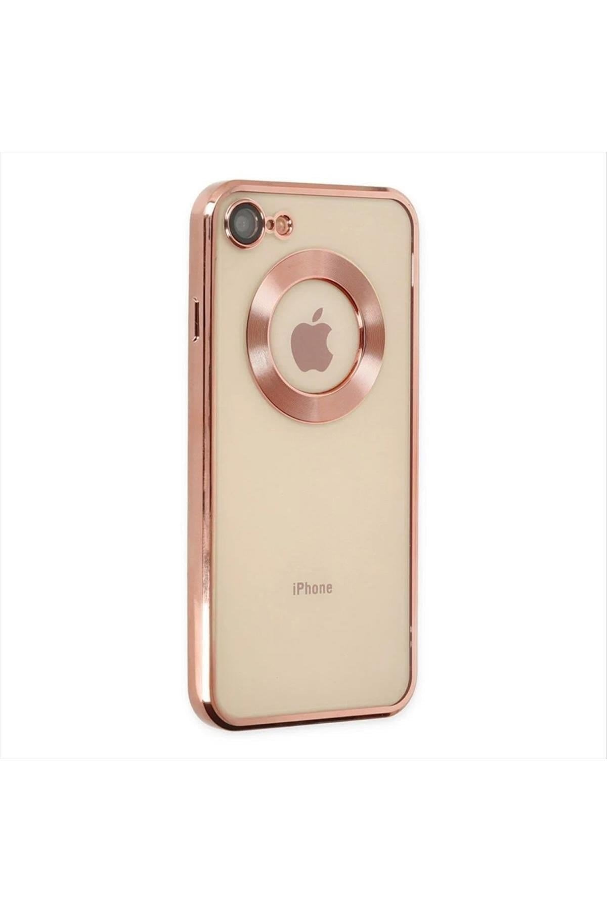 iPhone 7/8 SE Lüx Lensli Lazer Silikon Kılıf (Kamera Korumalı)
