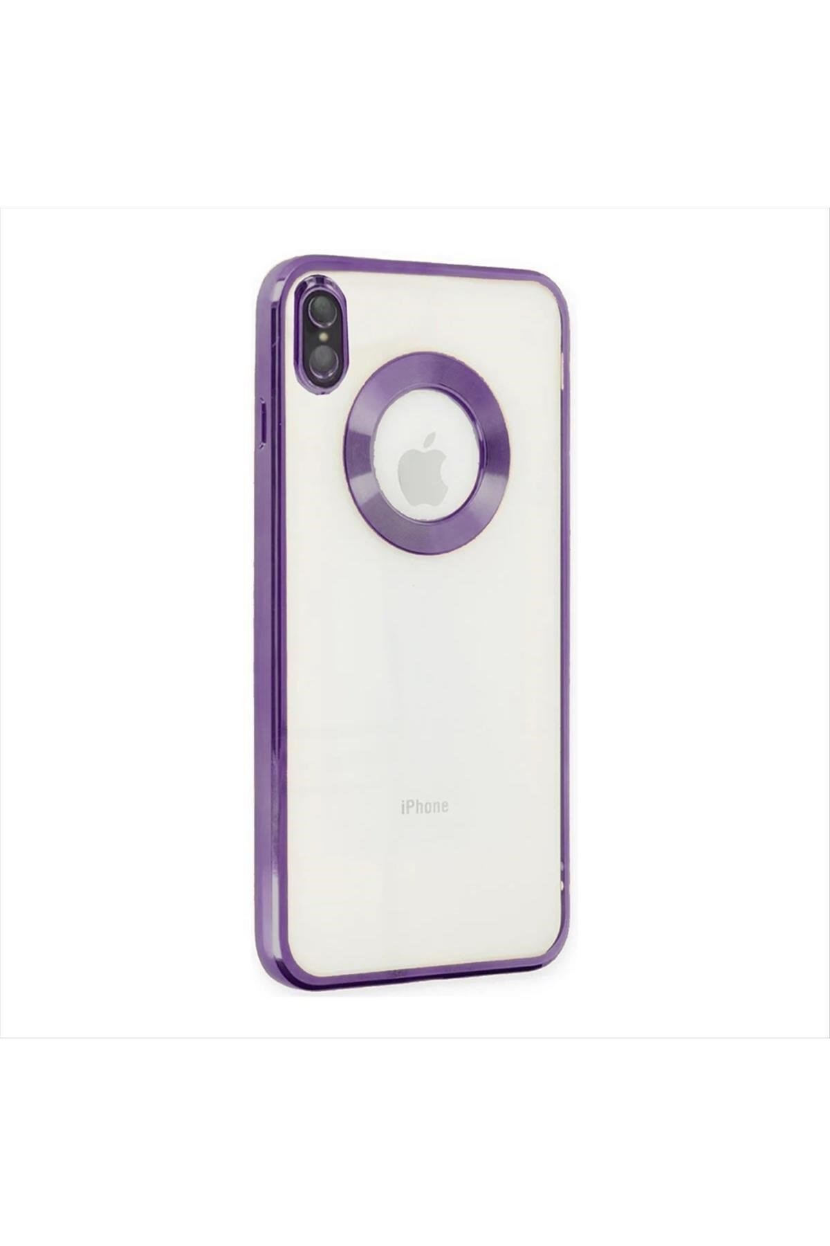 iPhone XS Max Lüx Lensli Lazer Silikon Kılıf (Kamera Korumalı)