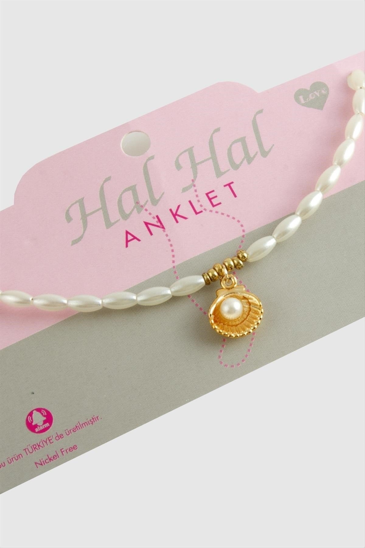 İstiridye Oval İnci Halhal