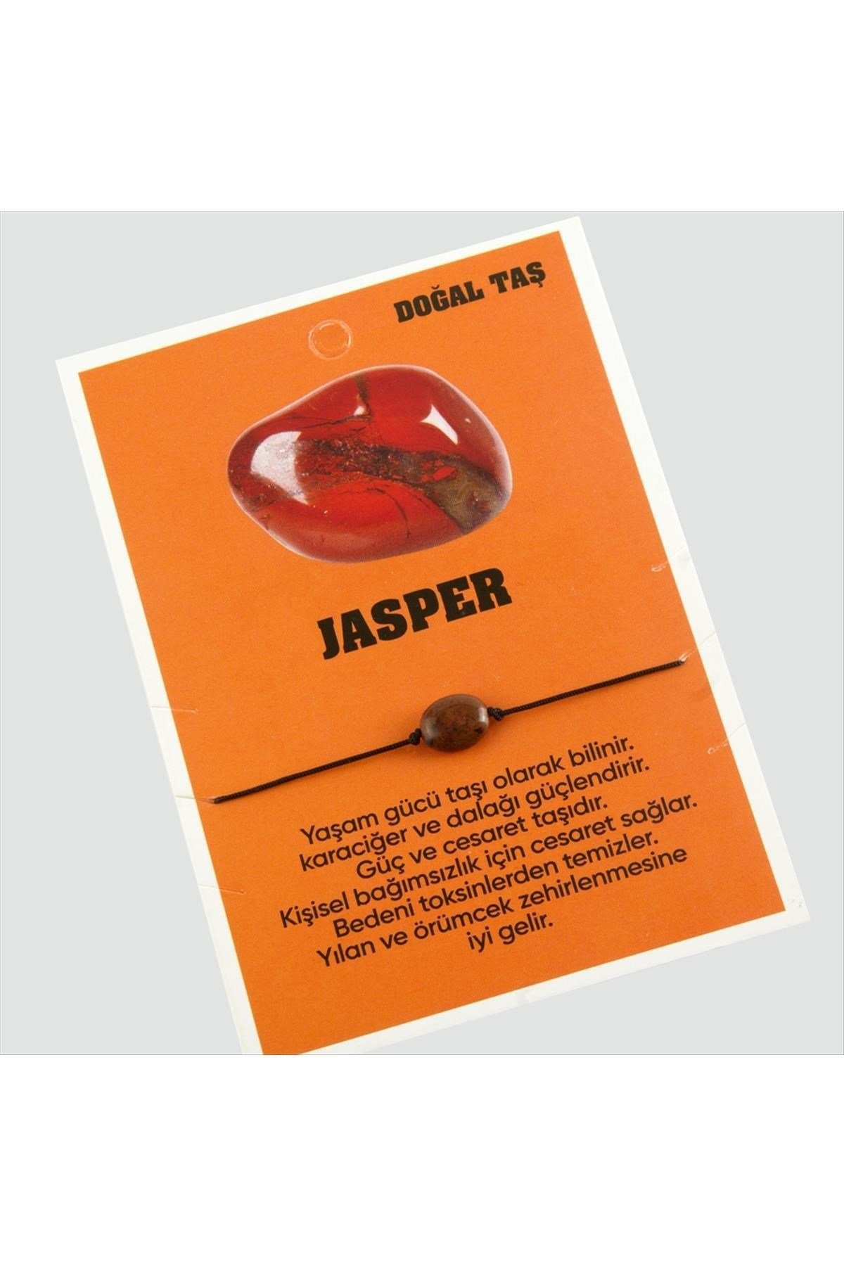 Jasper Doğaltaşlı İp Bileklik