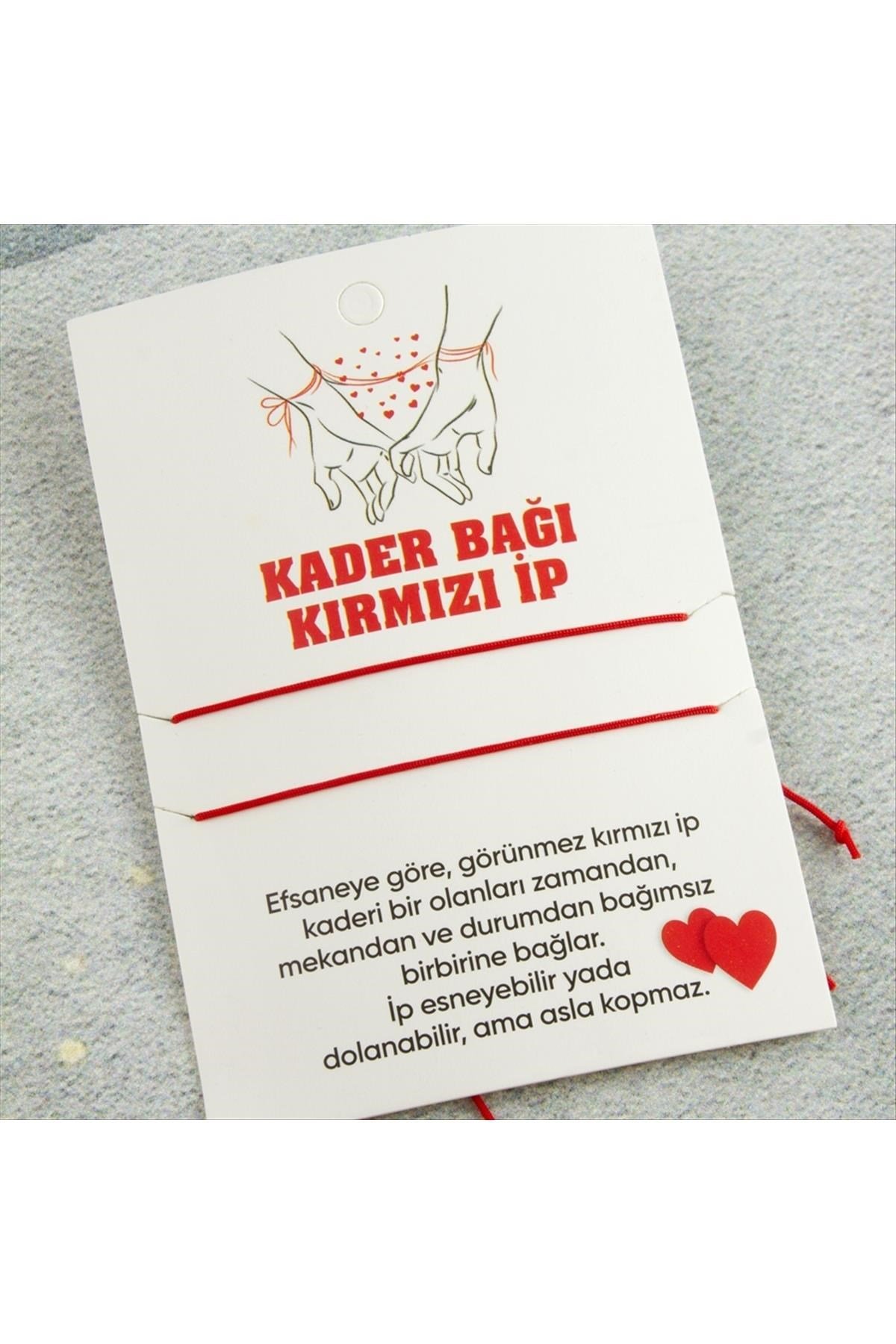 Kader Bağı Kırmızı İp Bileklik