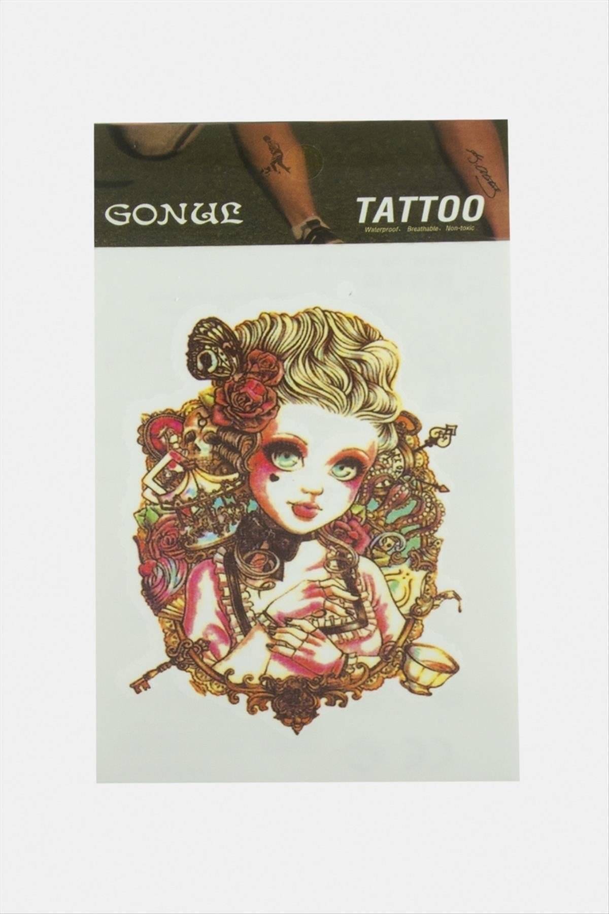 Kadın Tattoo Dövme Sticker