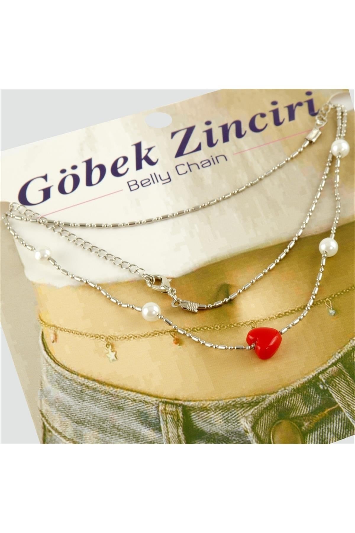 Kalp İnci Bel Zinciri