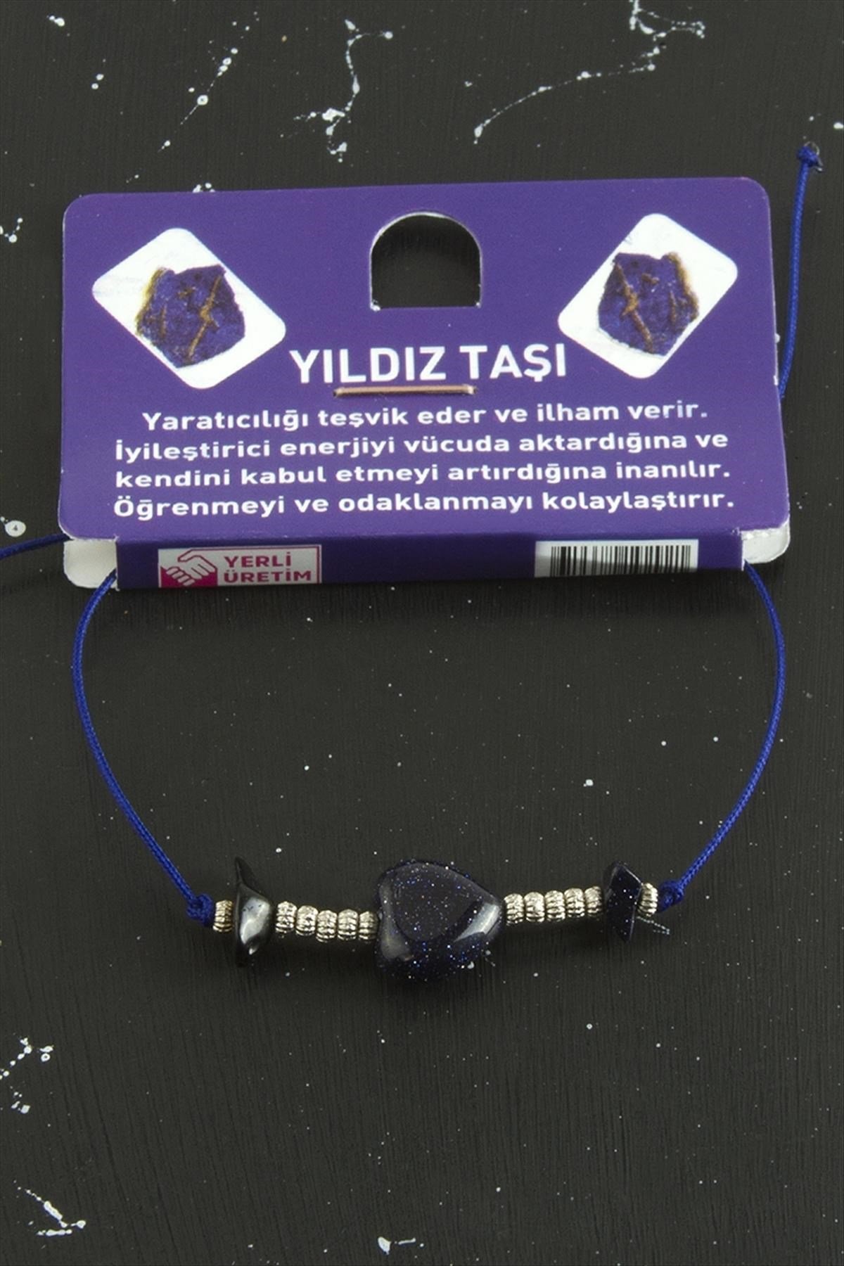 Kalp Karışık Doğaltaş Bileklik