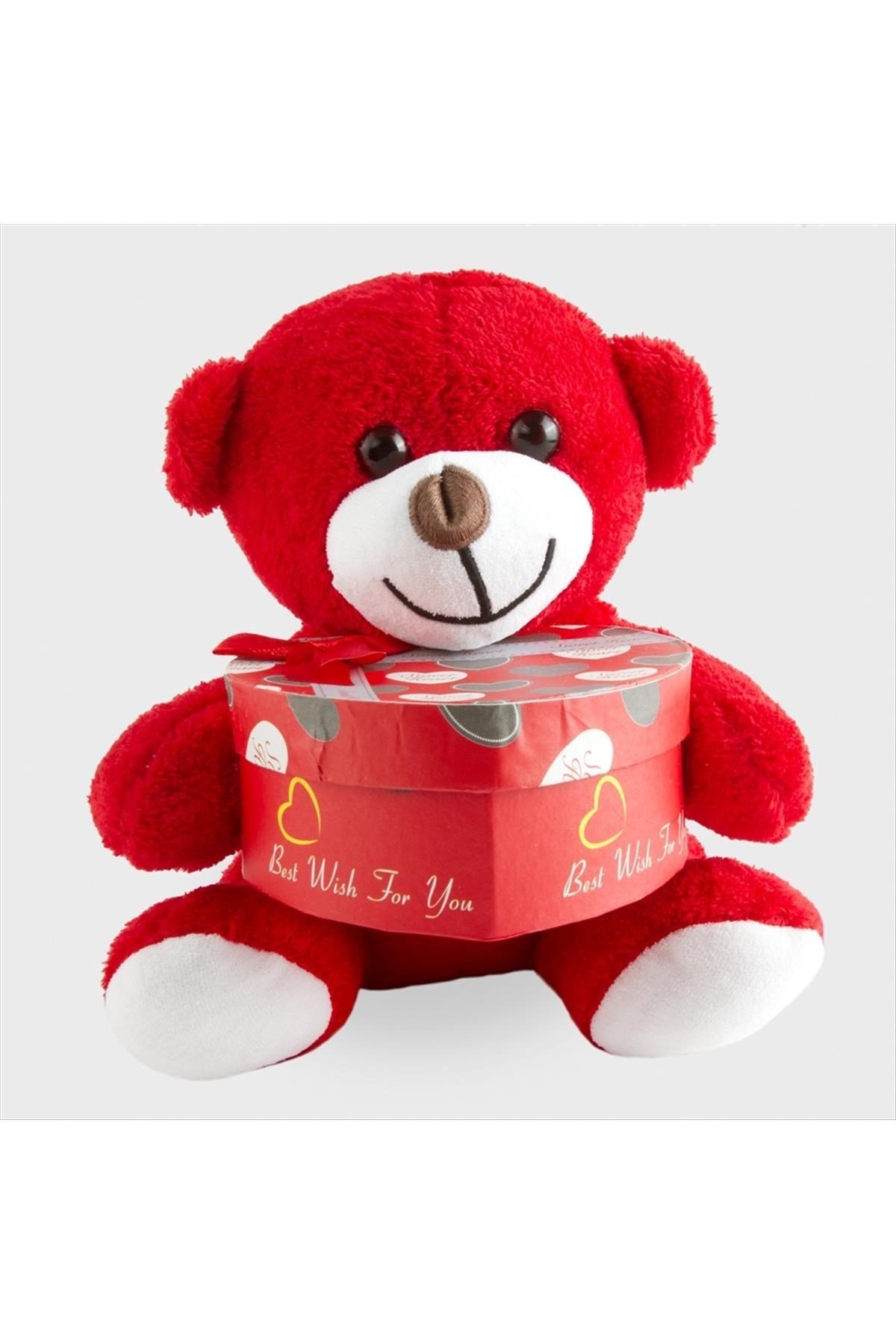 Kalp Kutulu Peluş Ayıcık