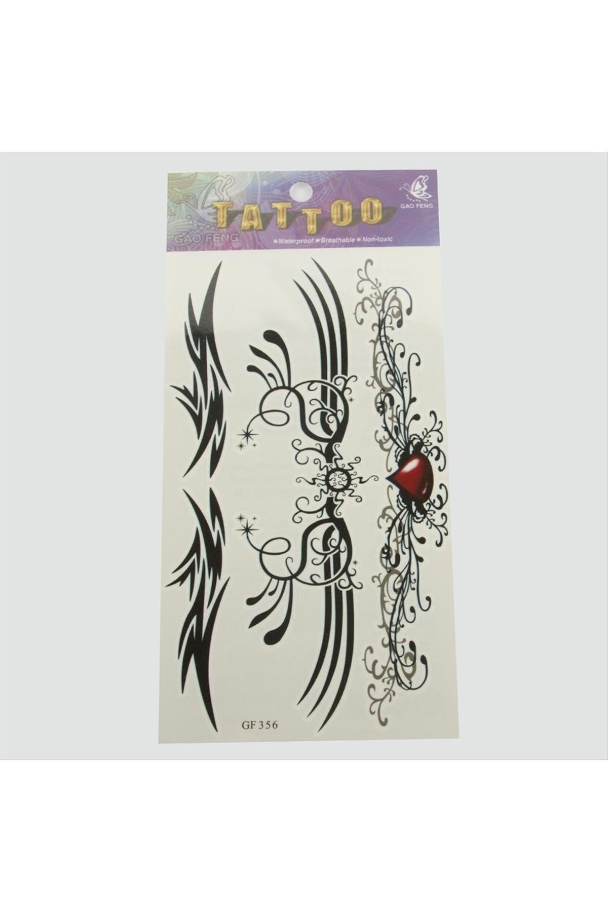 Kalp Tattoo Dövme Sticker