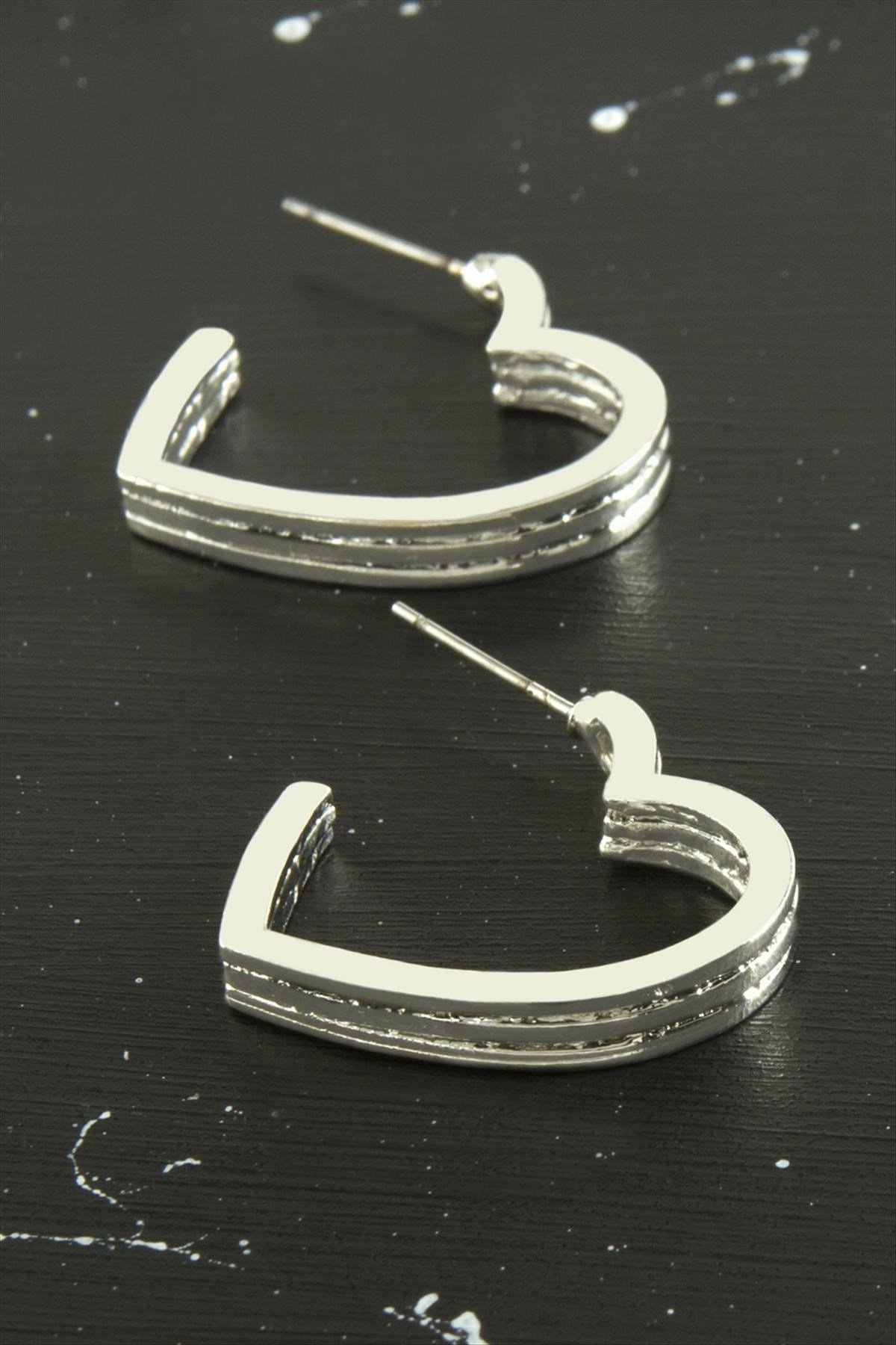 Kalp Trend Metal Küpe