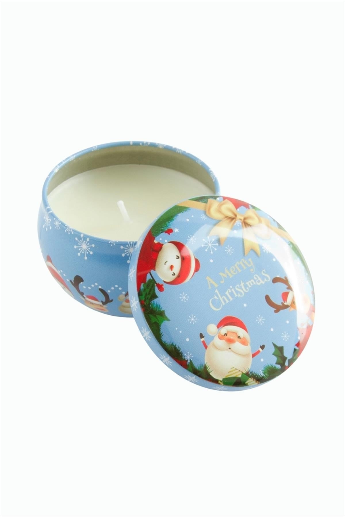 Kardan Adam Yılbaşı Kapaklı Mum 6 cm