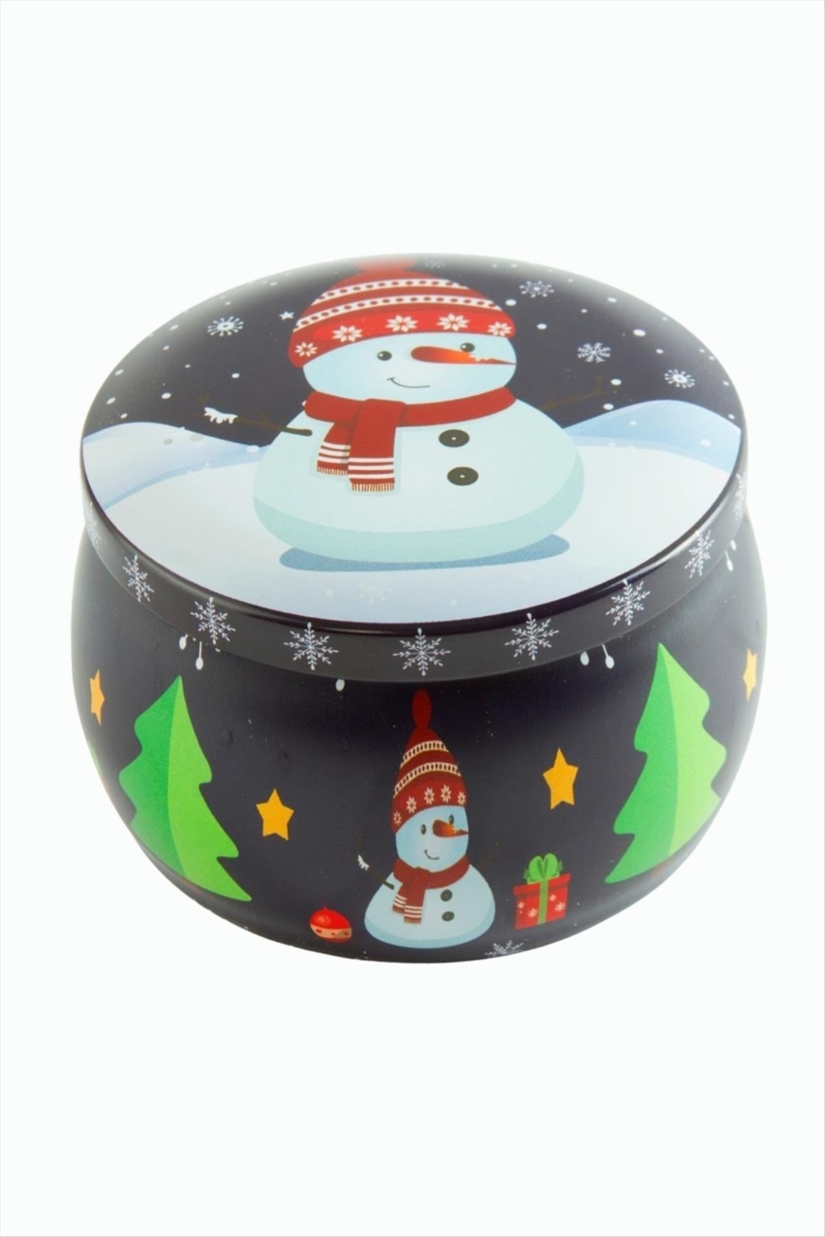 Kardan Adam Yılbaşı Kapaklı Mum 6 cm