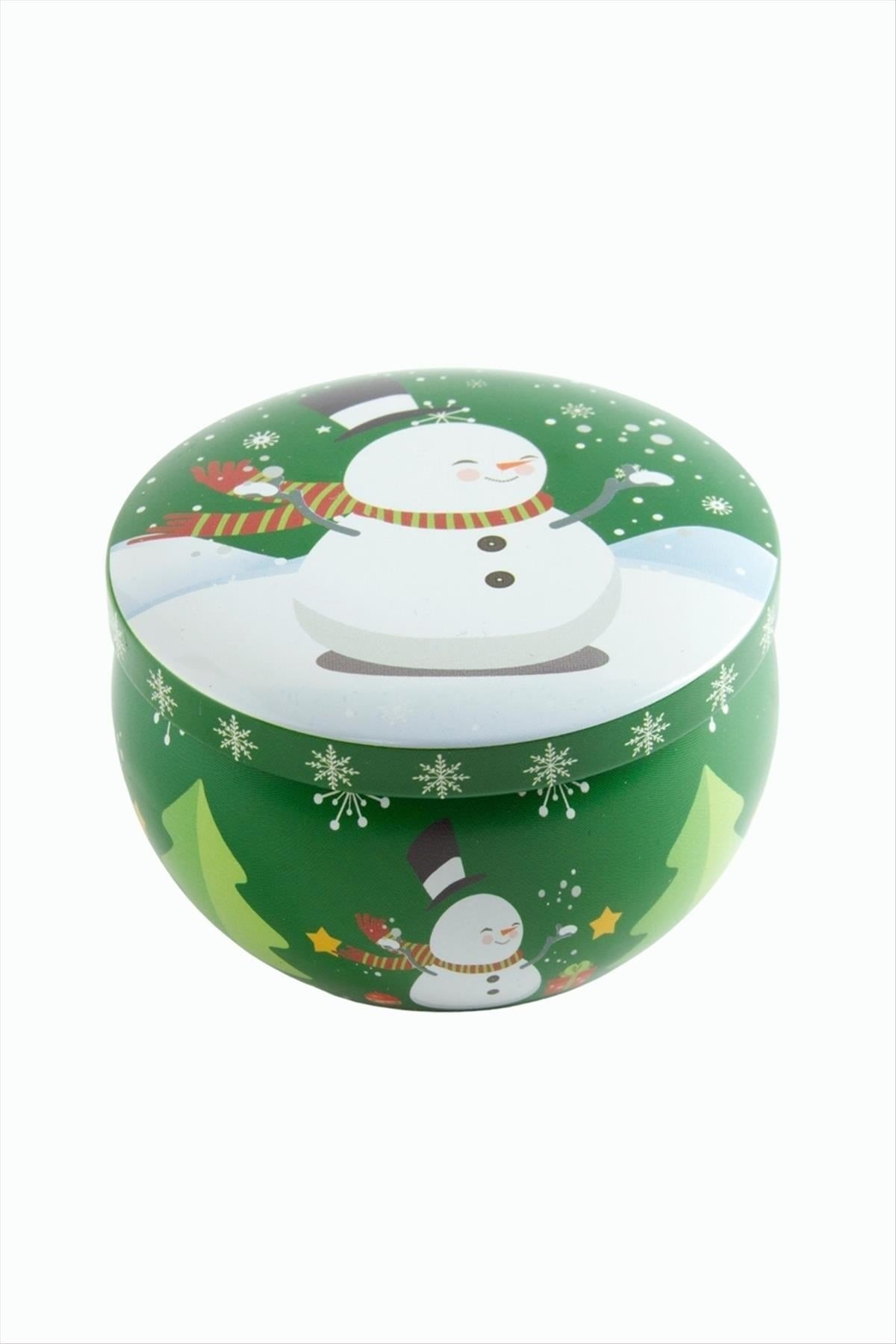 Kardan Adam Yılbaşı Kapaklı Mum 6 cm