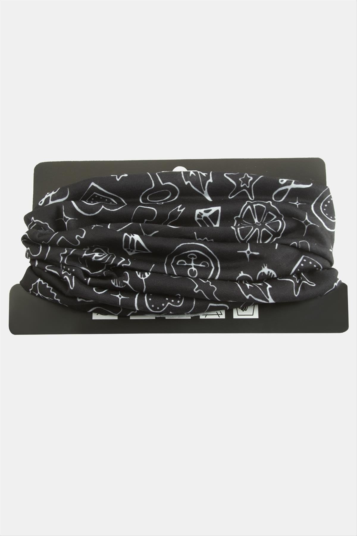 Karışık Desenli Baff Boyunluk