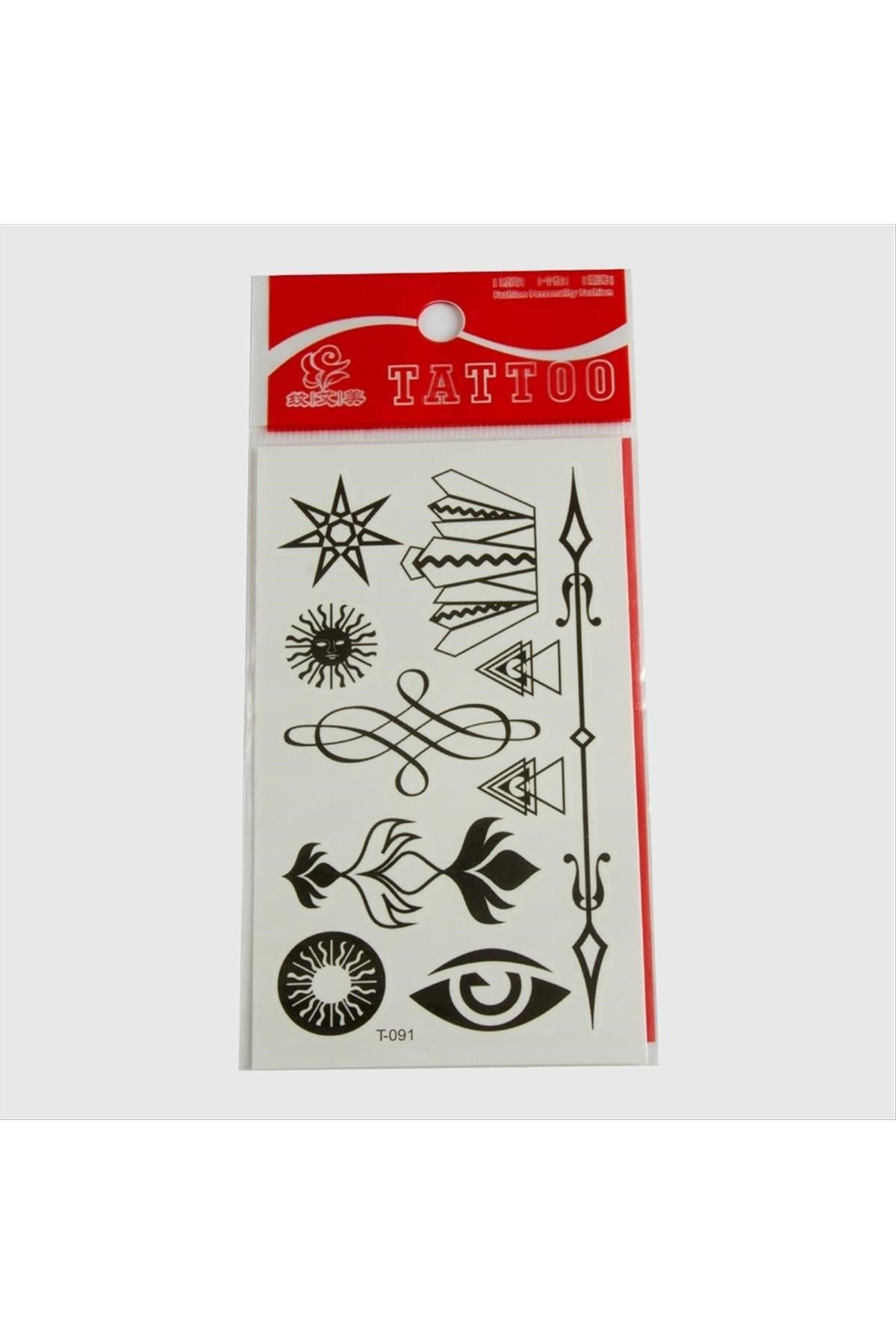 Karışık Tattoo Dövme Sticker Küçük